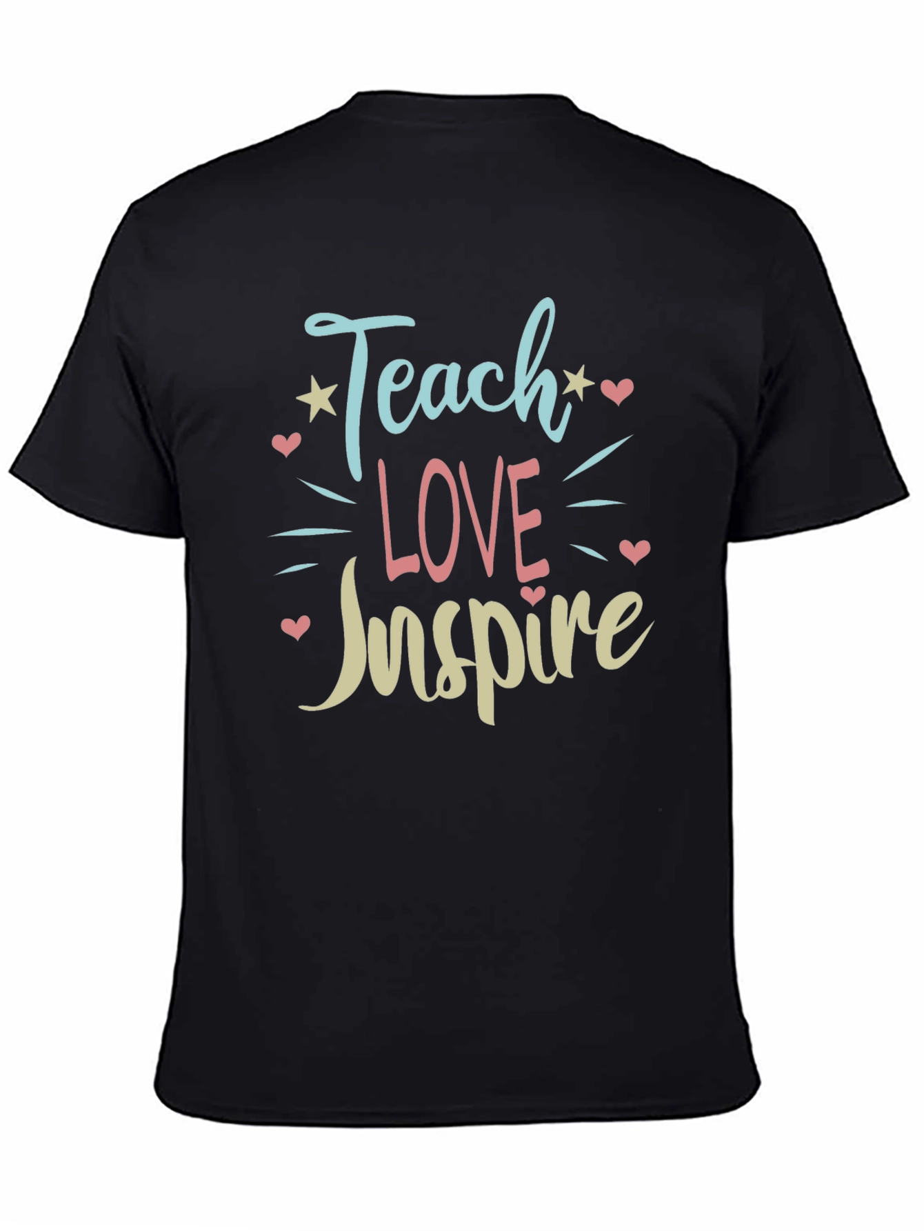 Teach Love Inspire Graphic Tee - Black