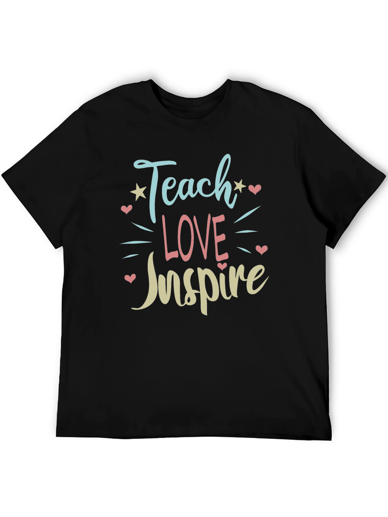 Teach Love Inspire Graphic Tee - Black