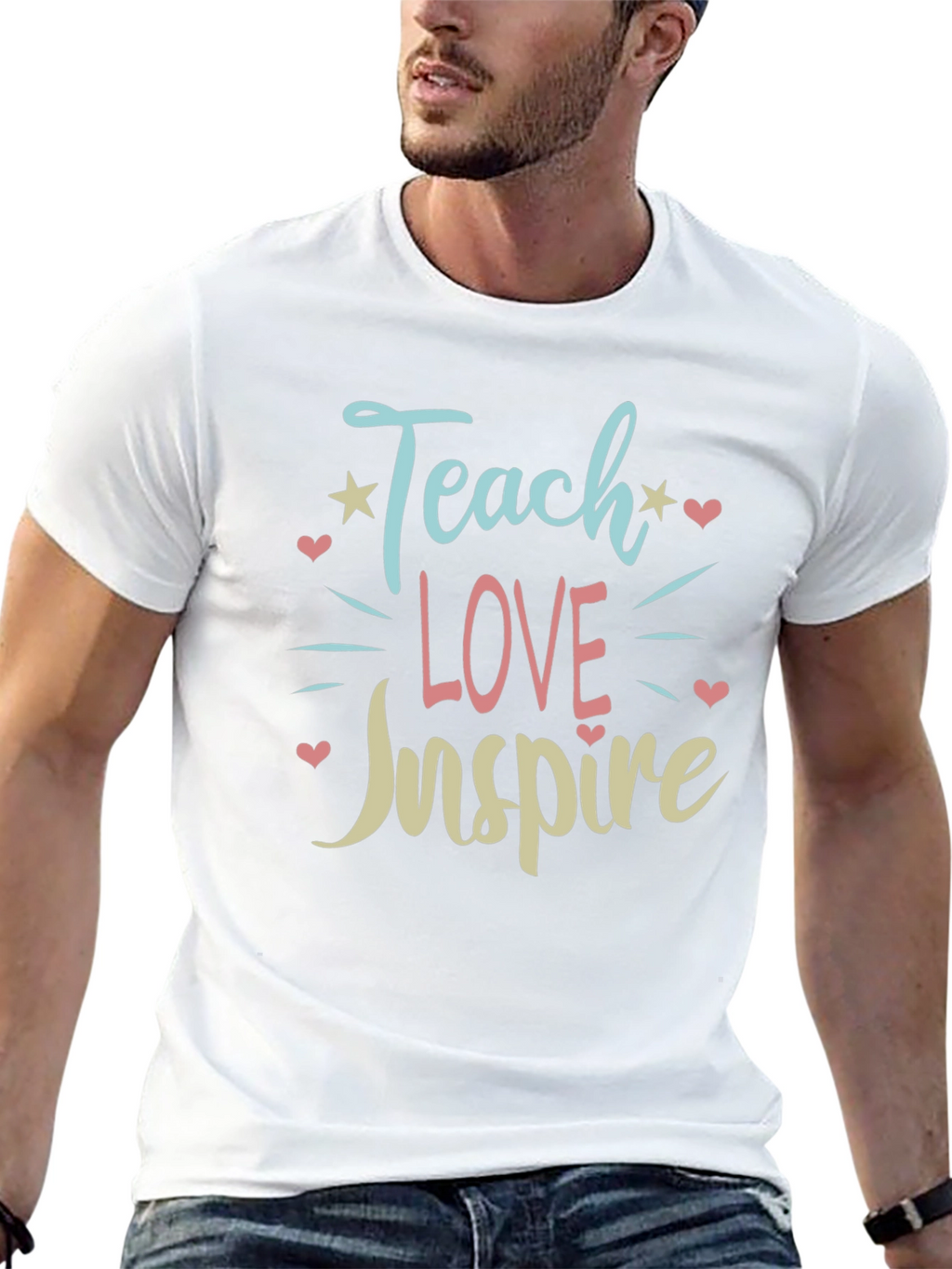Teach Love Inspire Graphic Tee - Black