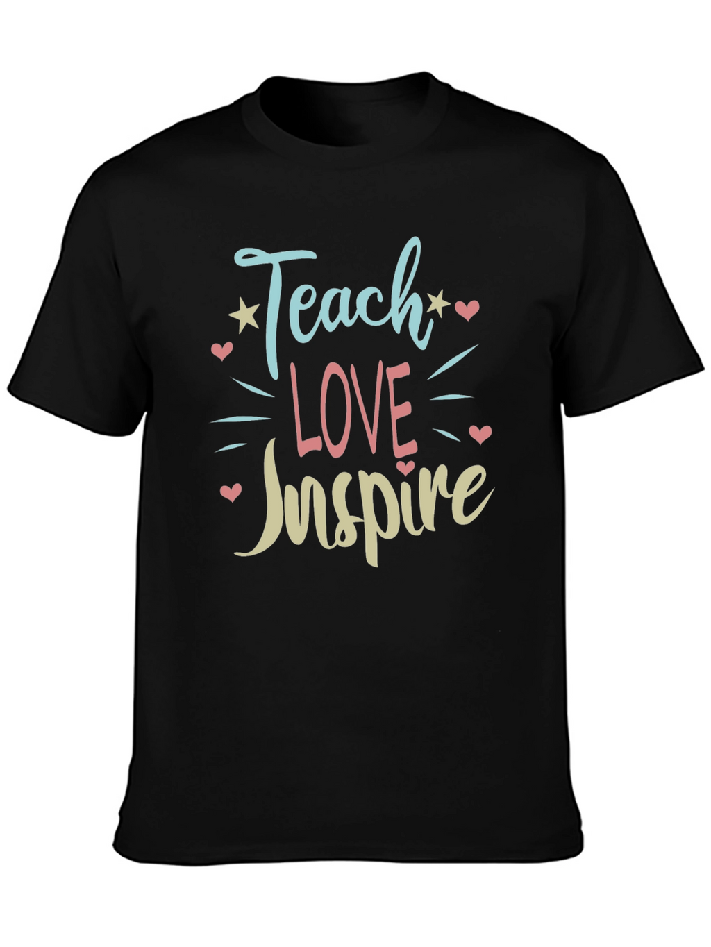Teach Love Inspire Graphic Tee - Black