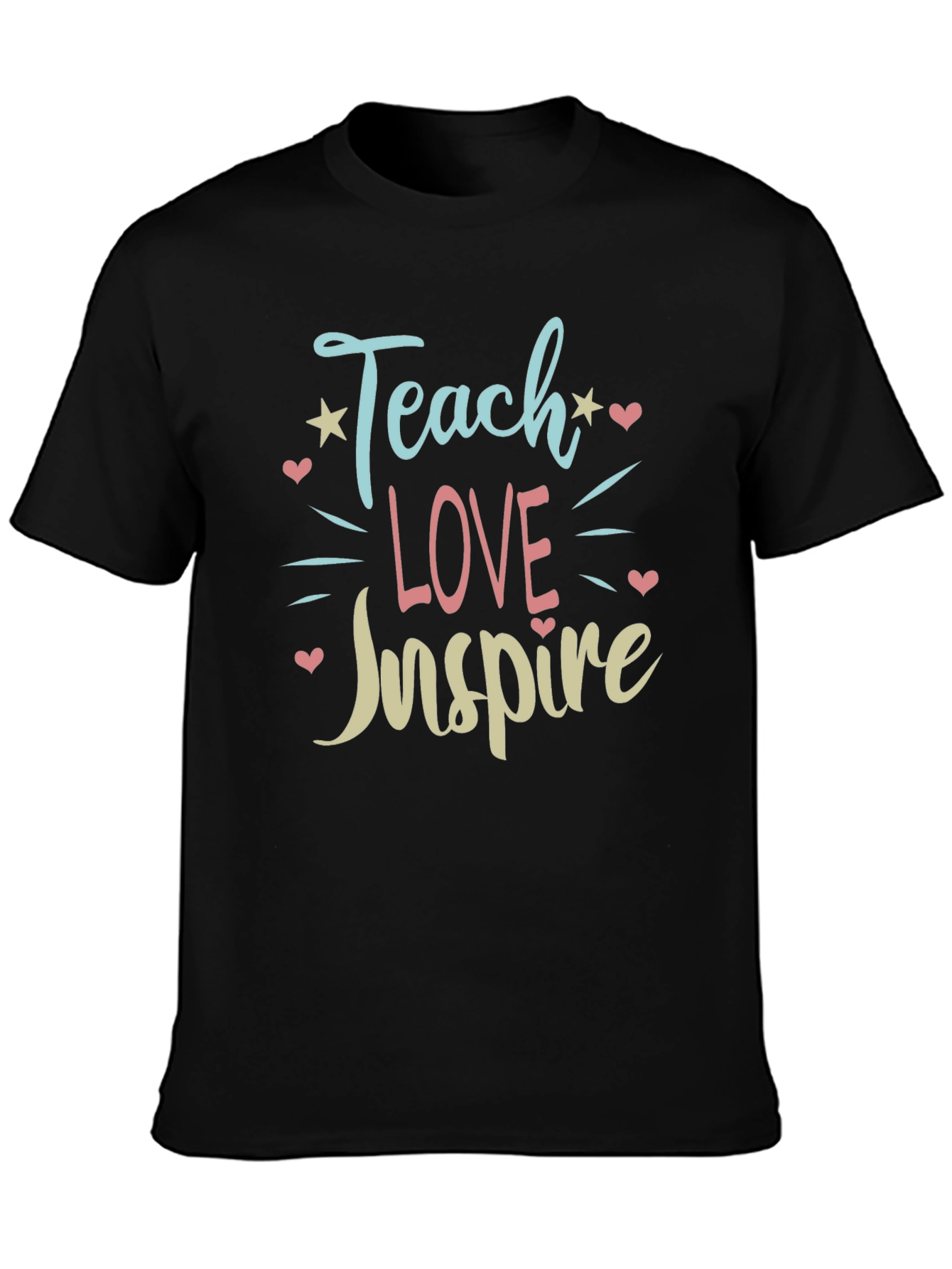 Teach Love Inspire Graphic Tee - Black
