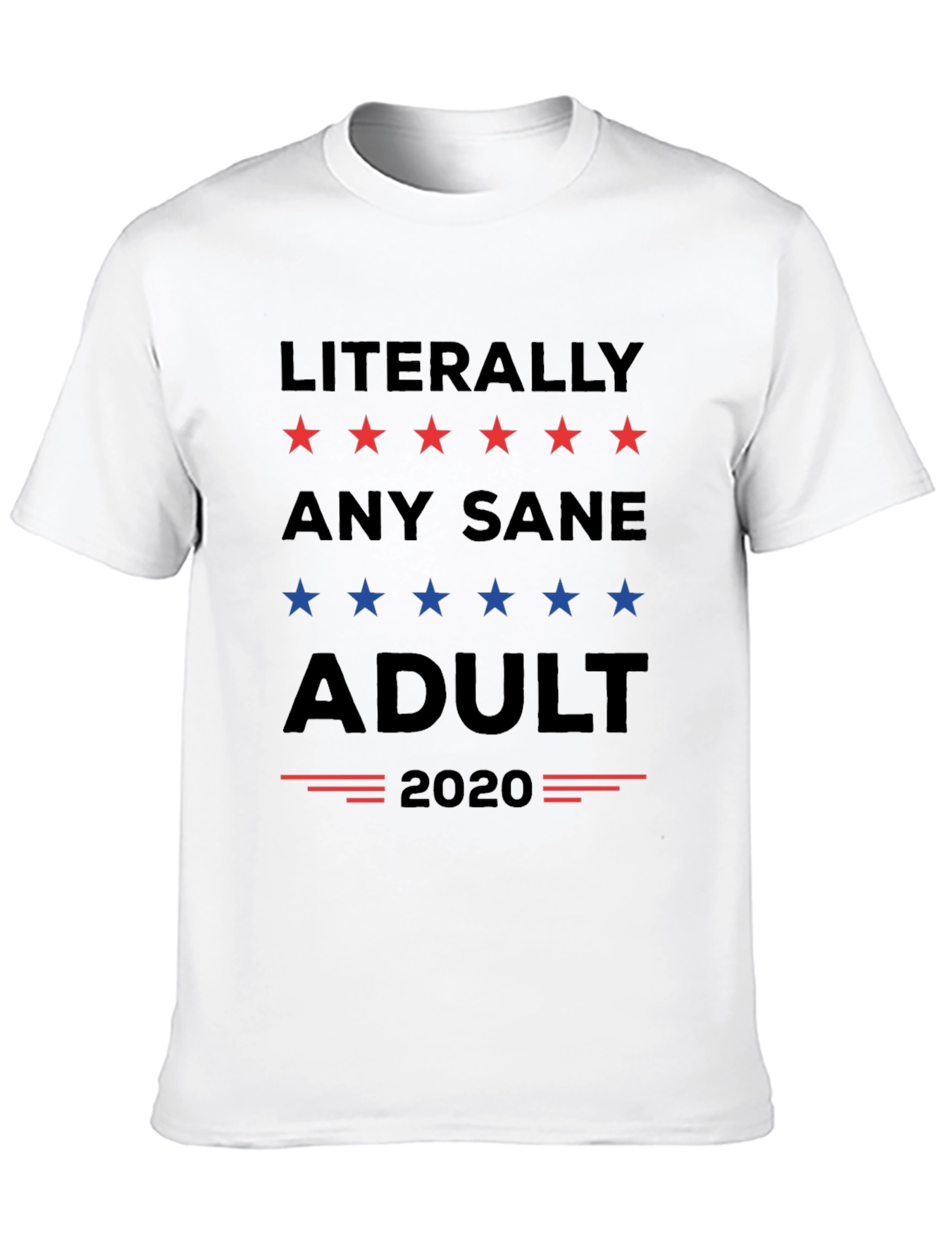Literally Any Sane Adult 2020 Political T-Shirt