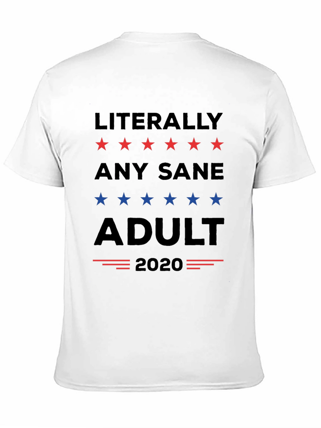 Literally Any Sane Adult 2020 Political T-Shirt