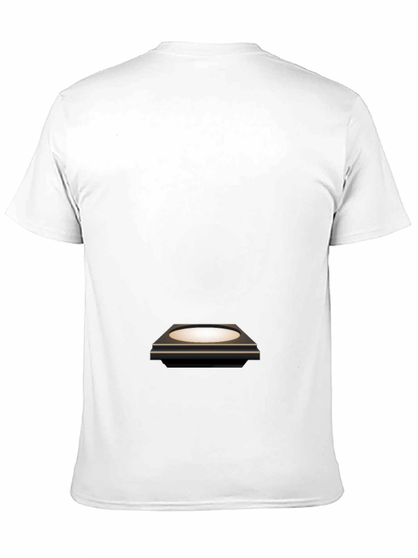 Mens Black T-Shirt with Platform Graphic