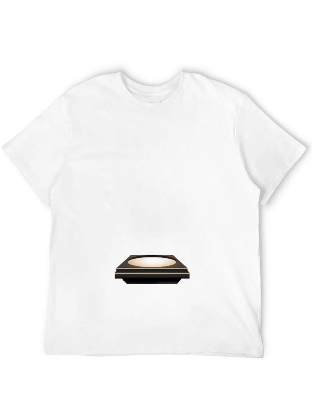 Mens Black T-Shirt with Platform Graphic