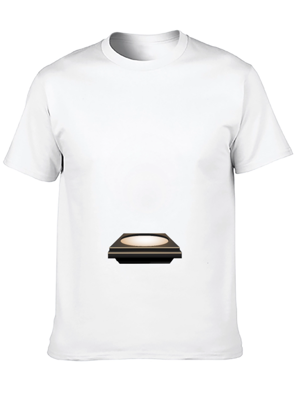 Mens Black T-Shirt with Platform Graphic