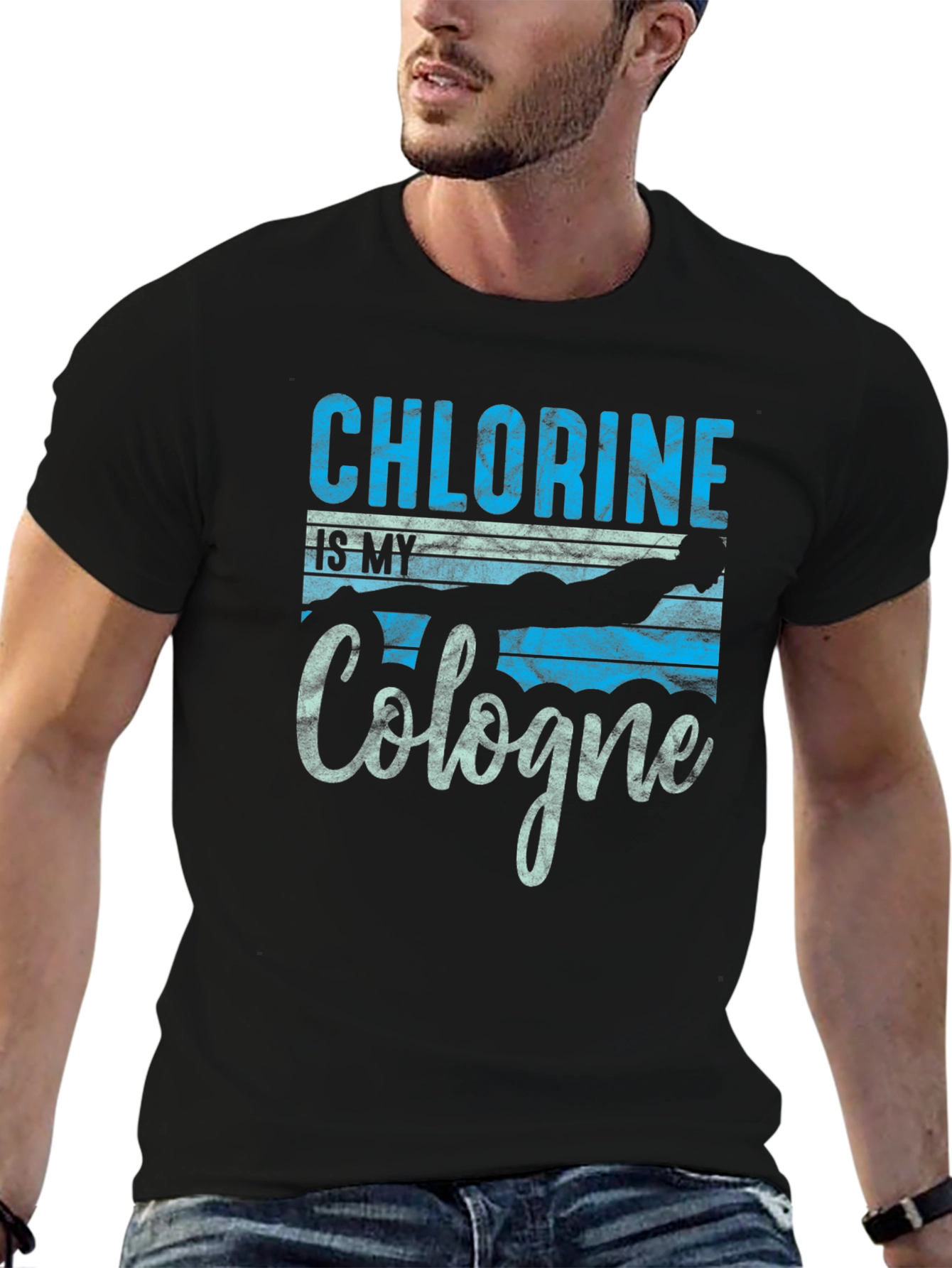 Chlorine is My Cologne Black T-Shirt