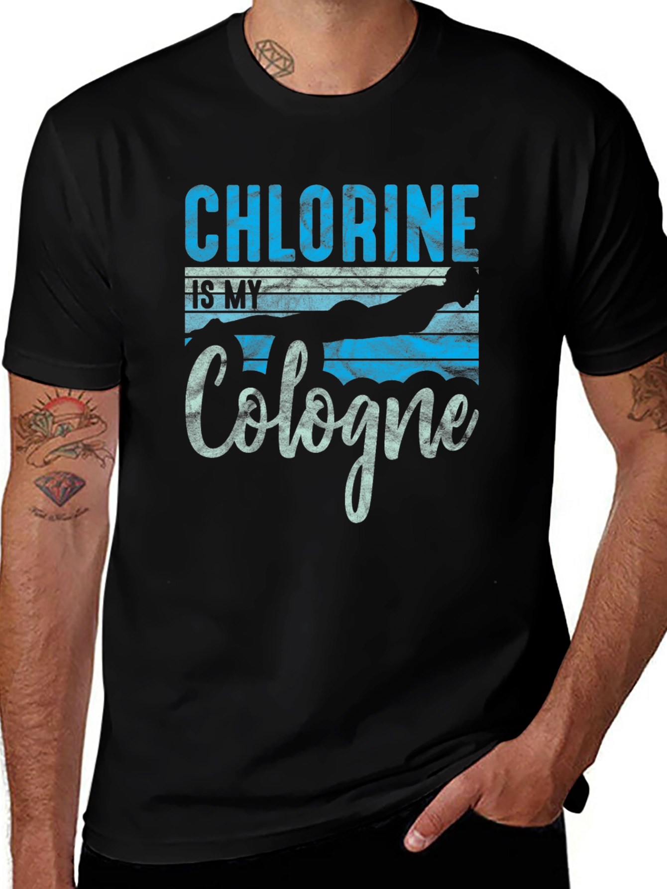 Chlorine is My Cologne Black T-Shirt