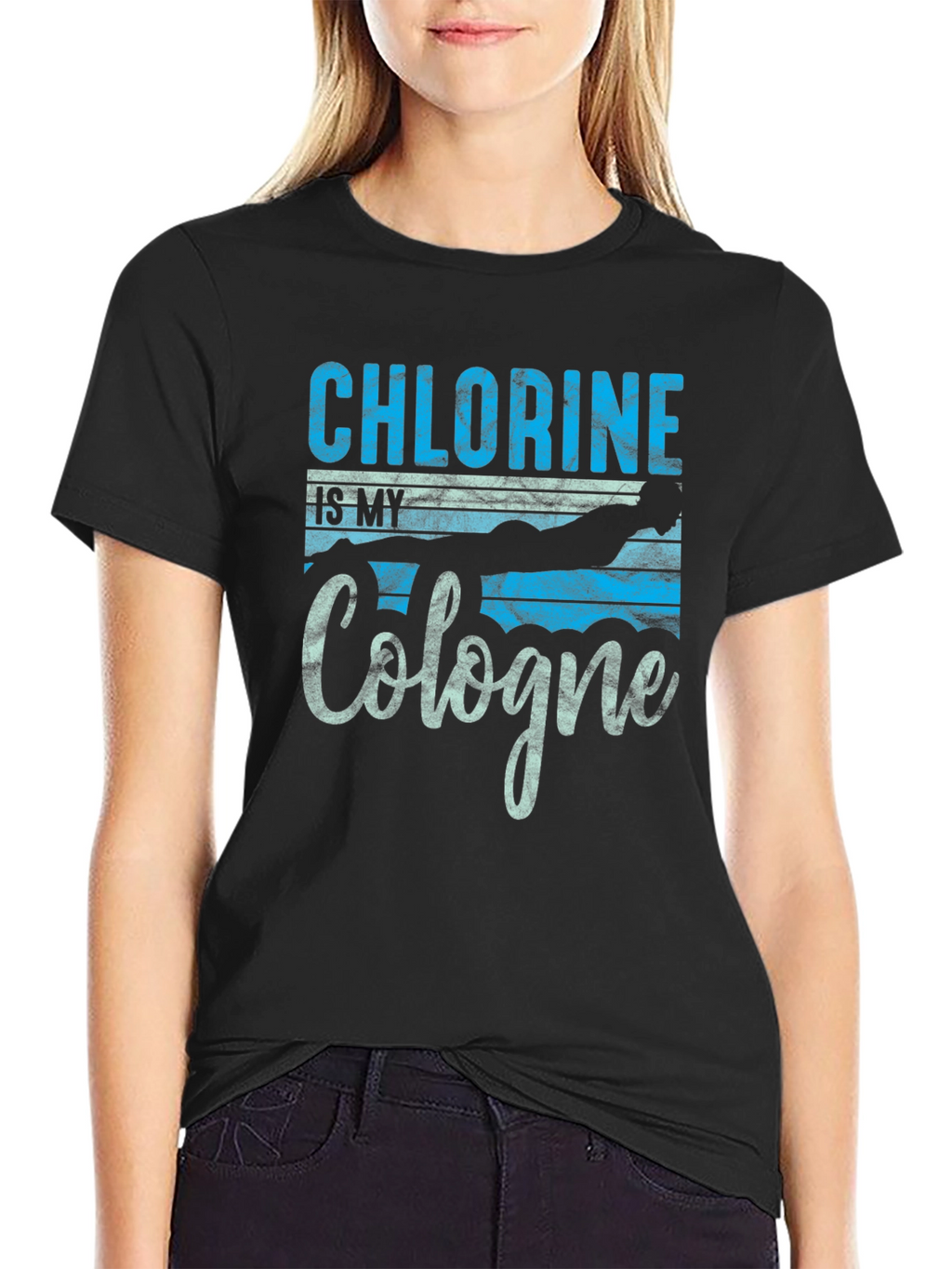 Chlorine is My Cologne Black T-Shirt