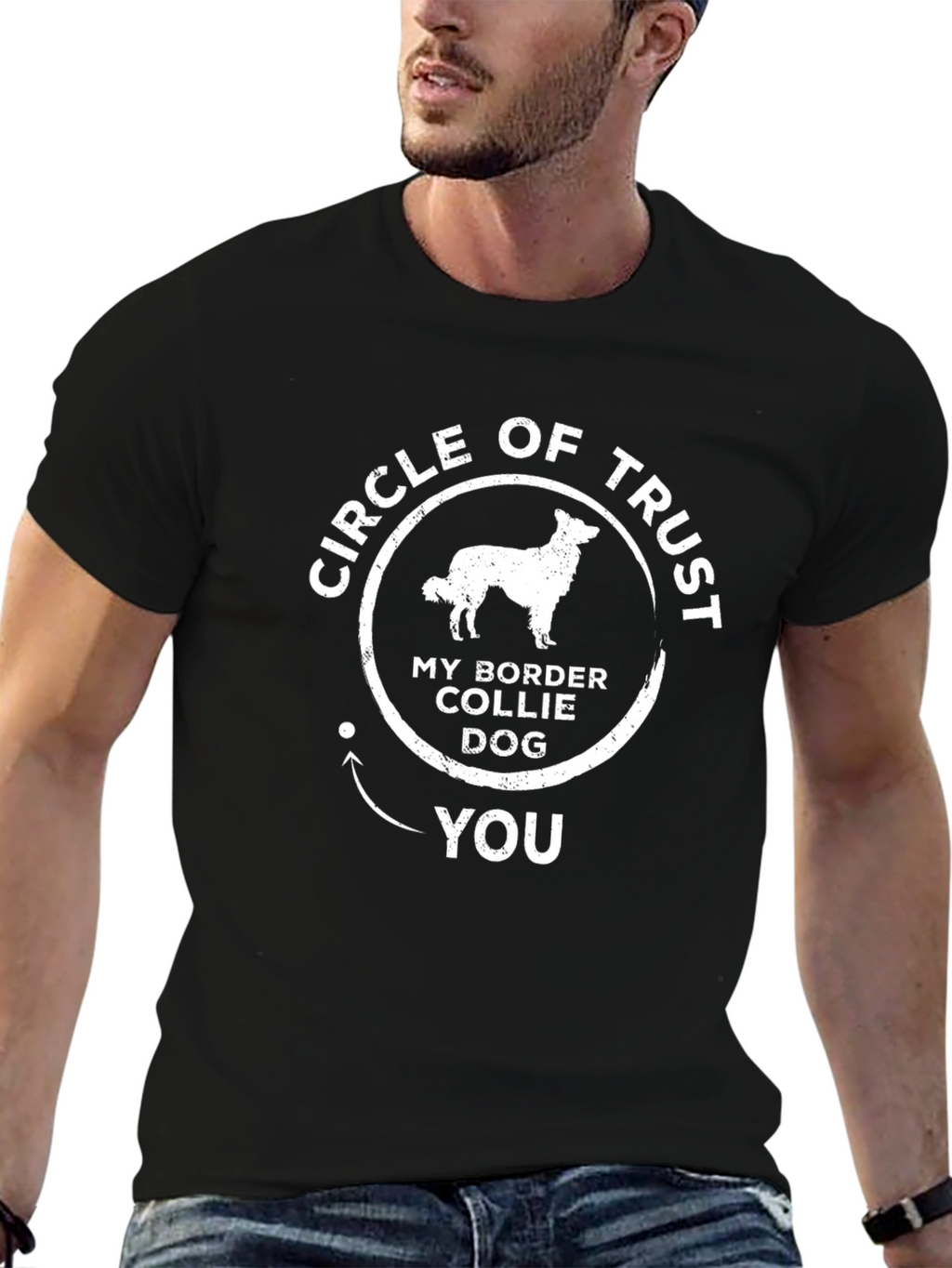 Circle of Trust Border Collie Dog T-Shirt