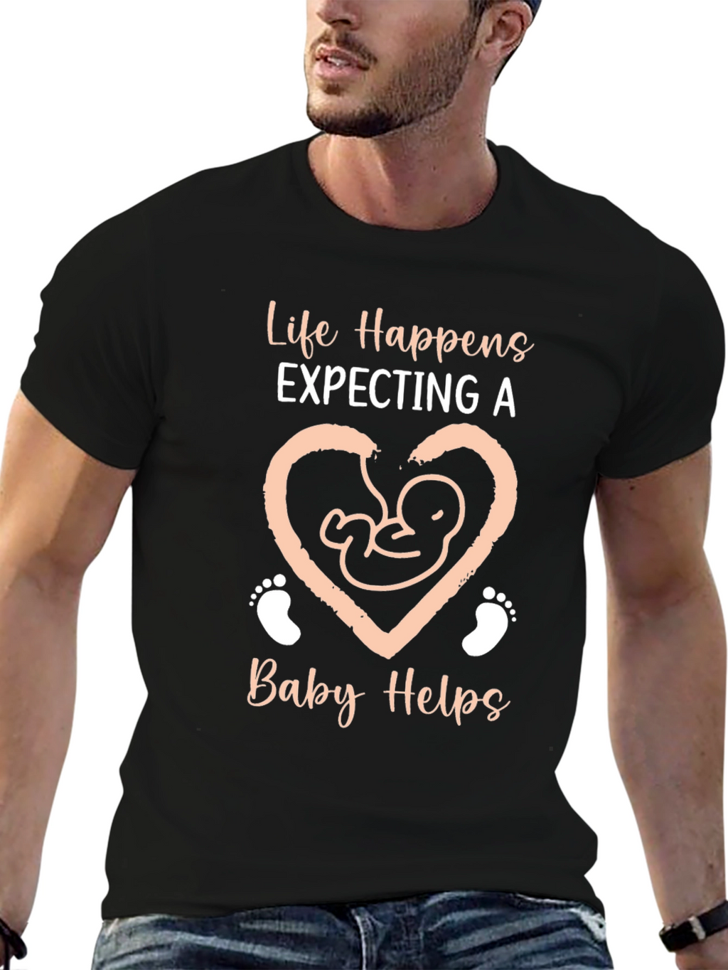 Expecting Baby Graphic Tee Shirt