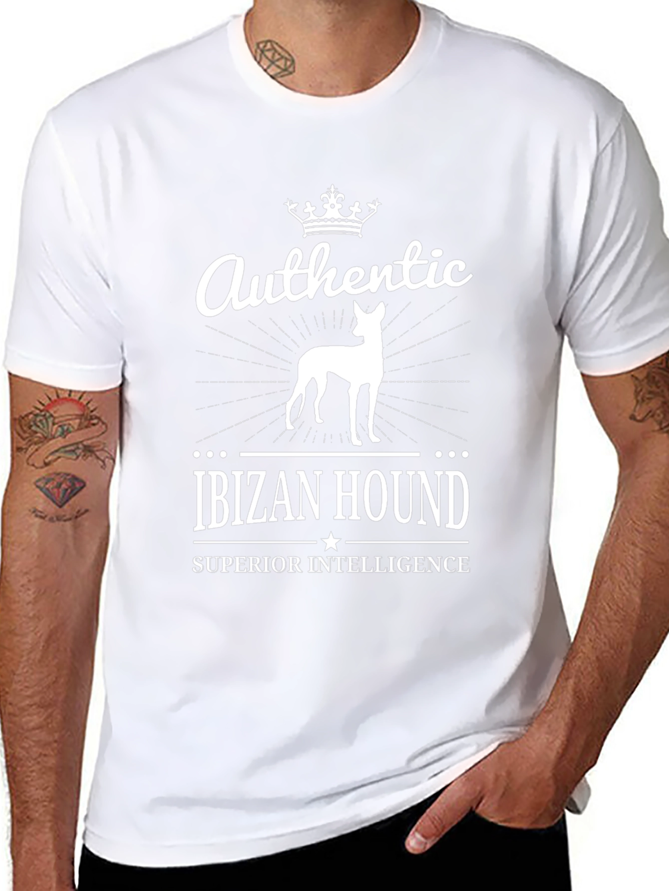 Authentic Ibizan Hound Superior Intelligence Tee