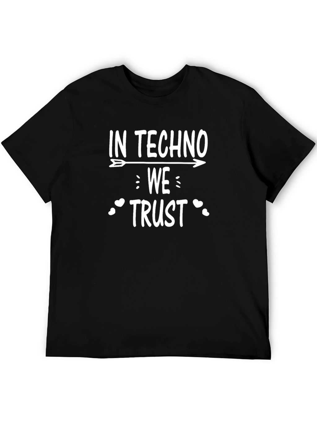 In Techno We Trust Graphic Tee - Black