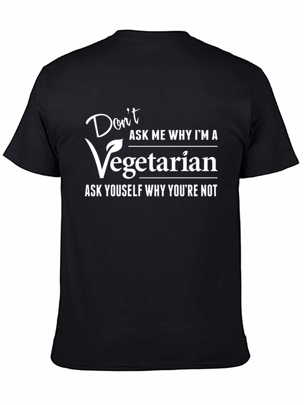 Vegetarian Statement Graphic Tee - Bold & Comfortable