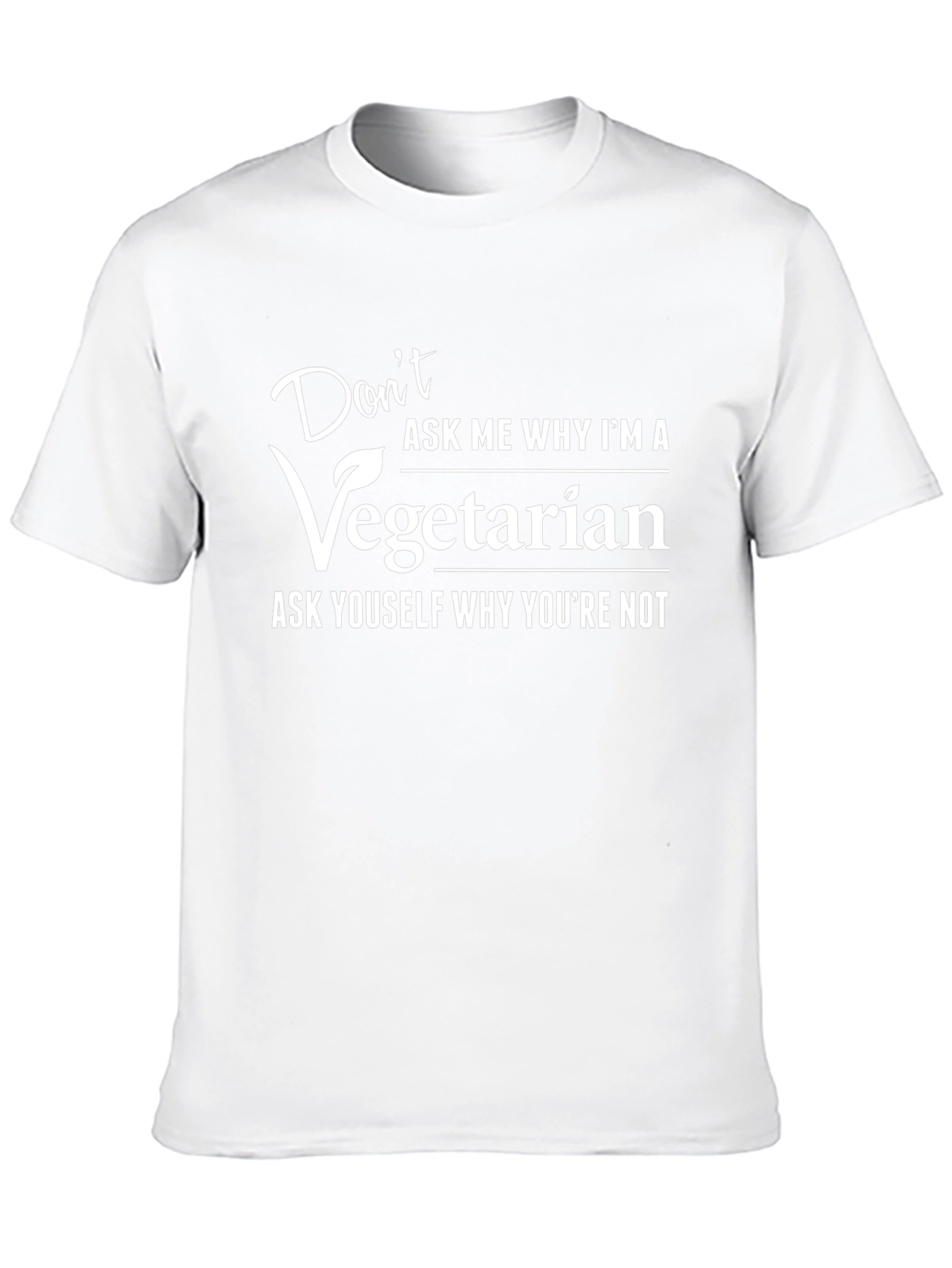Vegetarian Statement Graphic Tee - Bold & Comfortable