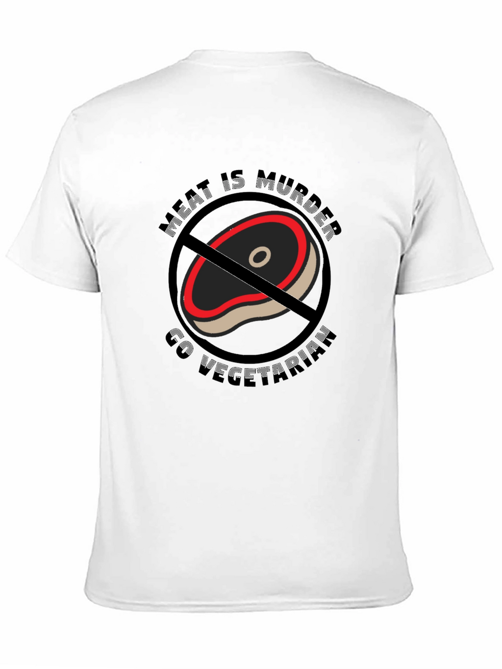 Meat is Murder Go Vegetarian Graphic Tee