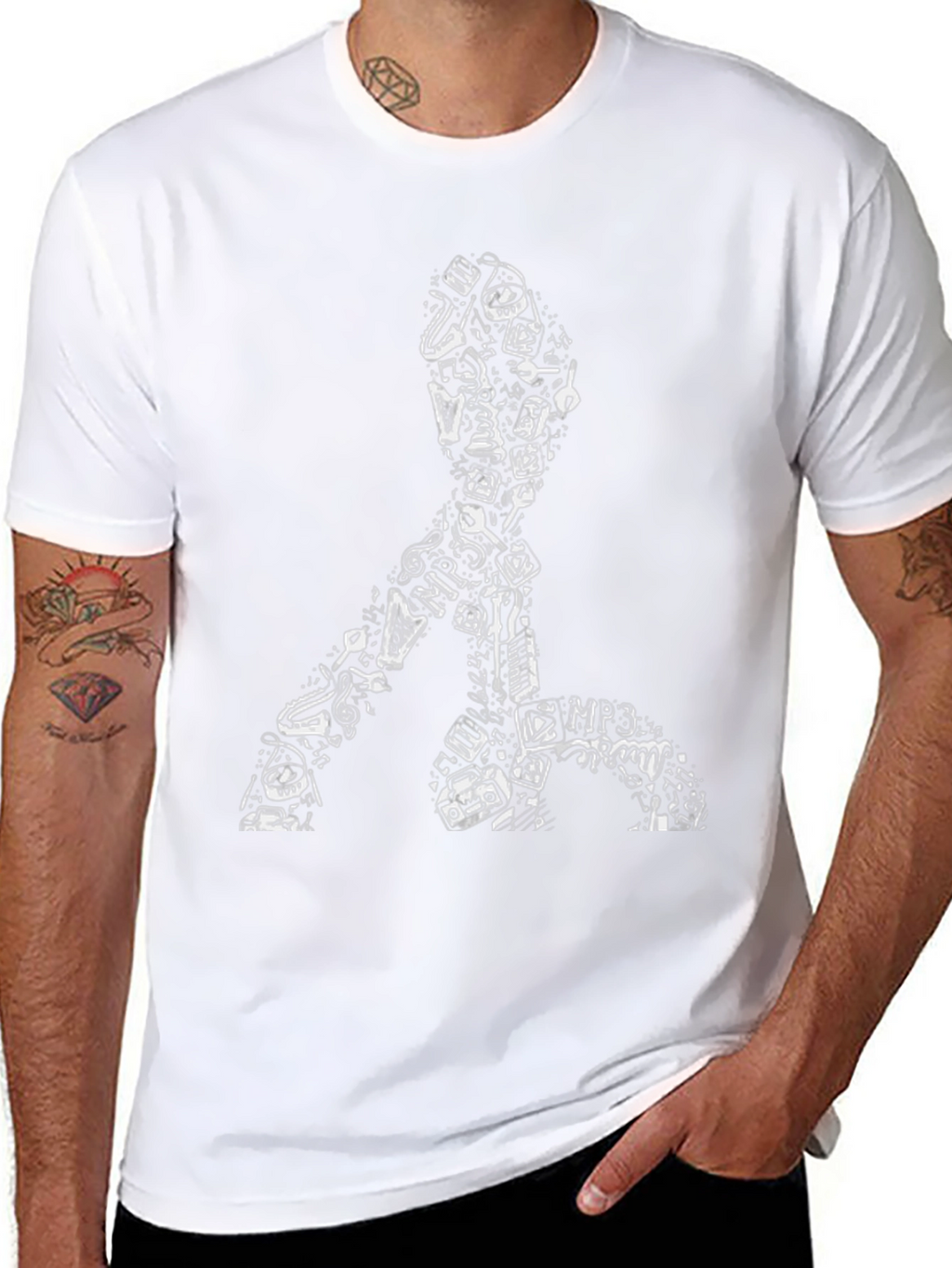 Unique Music Lover Black T-Shirt