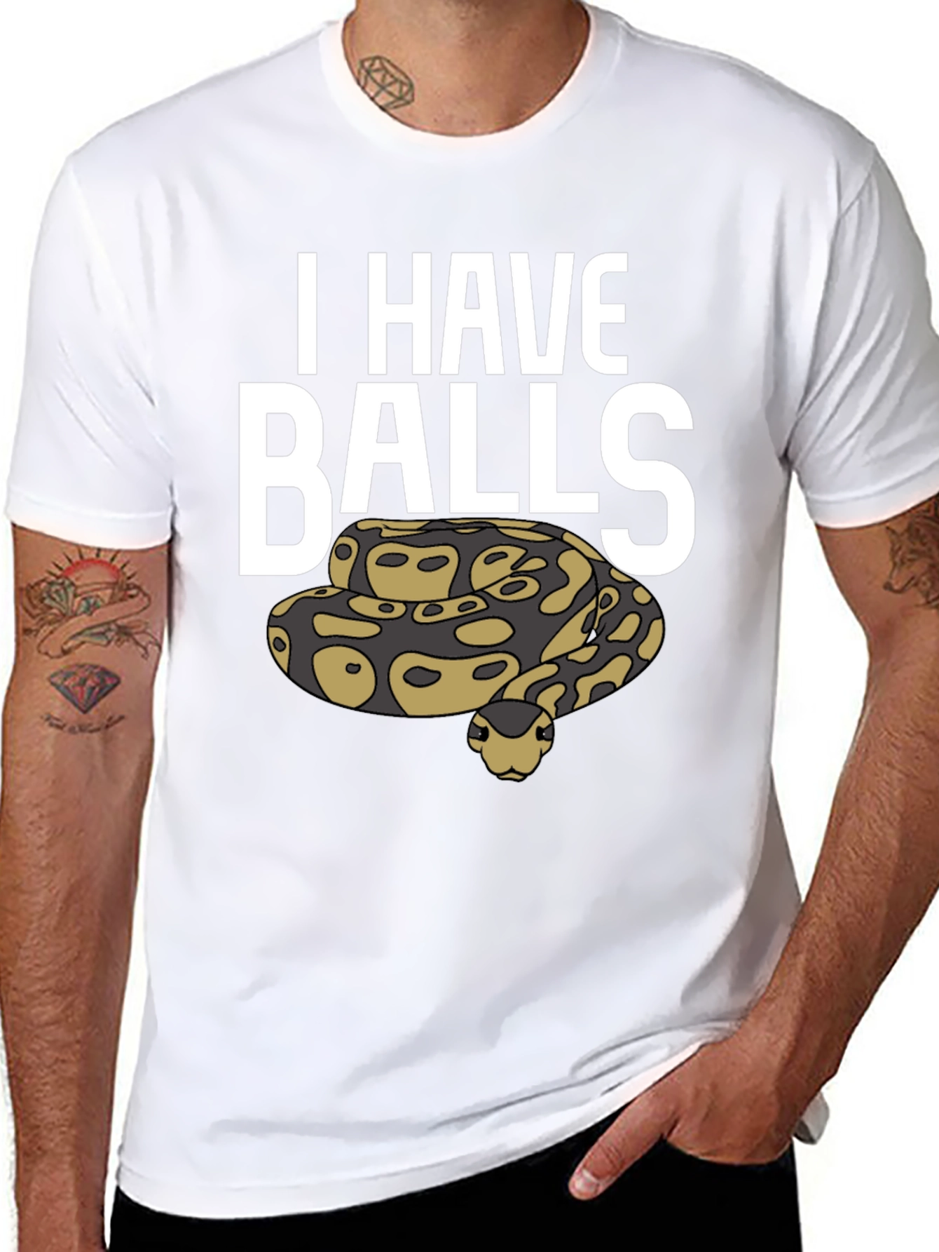 I Have Balls Python Graphic T-Shirt