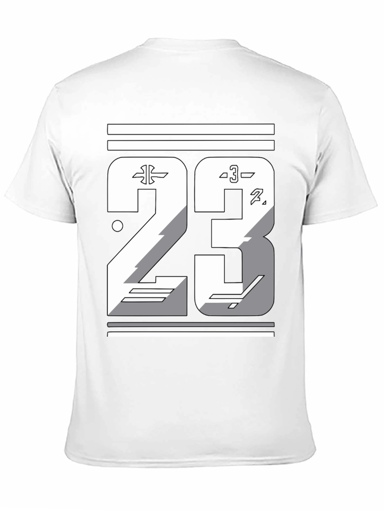 Mens Graphic T-Shirt - Number 23 Design