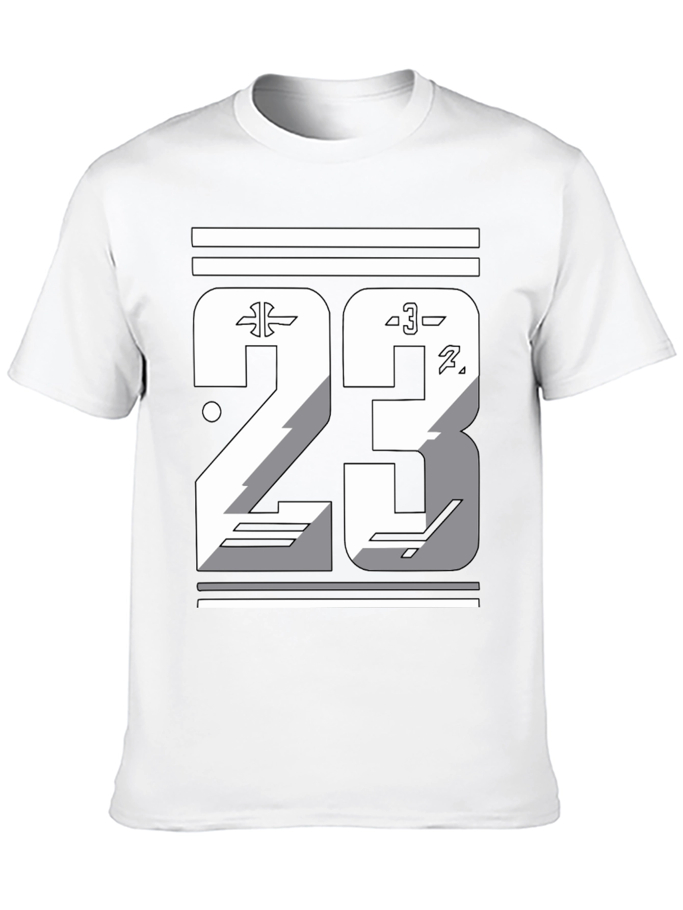 Mens Graphic T-Shirt - Number 23 Design