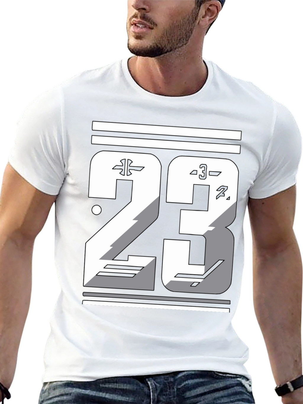Mens Graphic T-Shirt - Number 23 Design