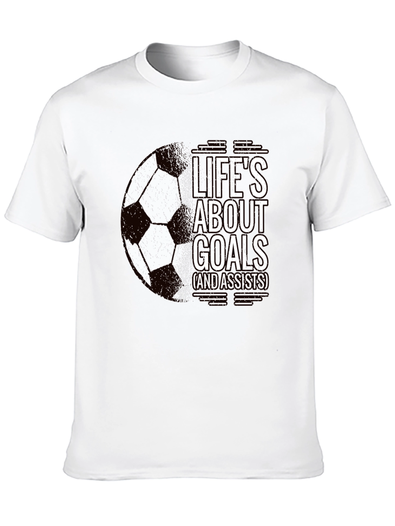 Lifes About Goals Soccer T-Shirt