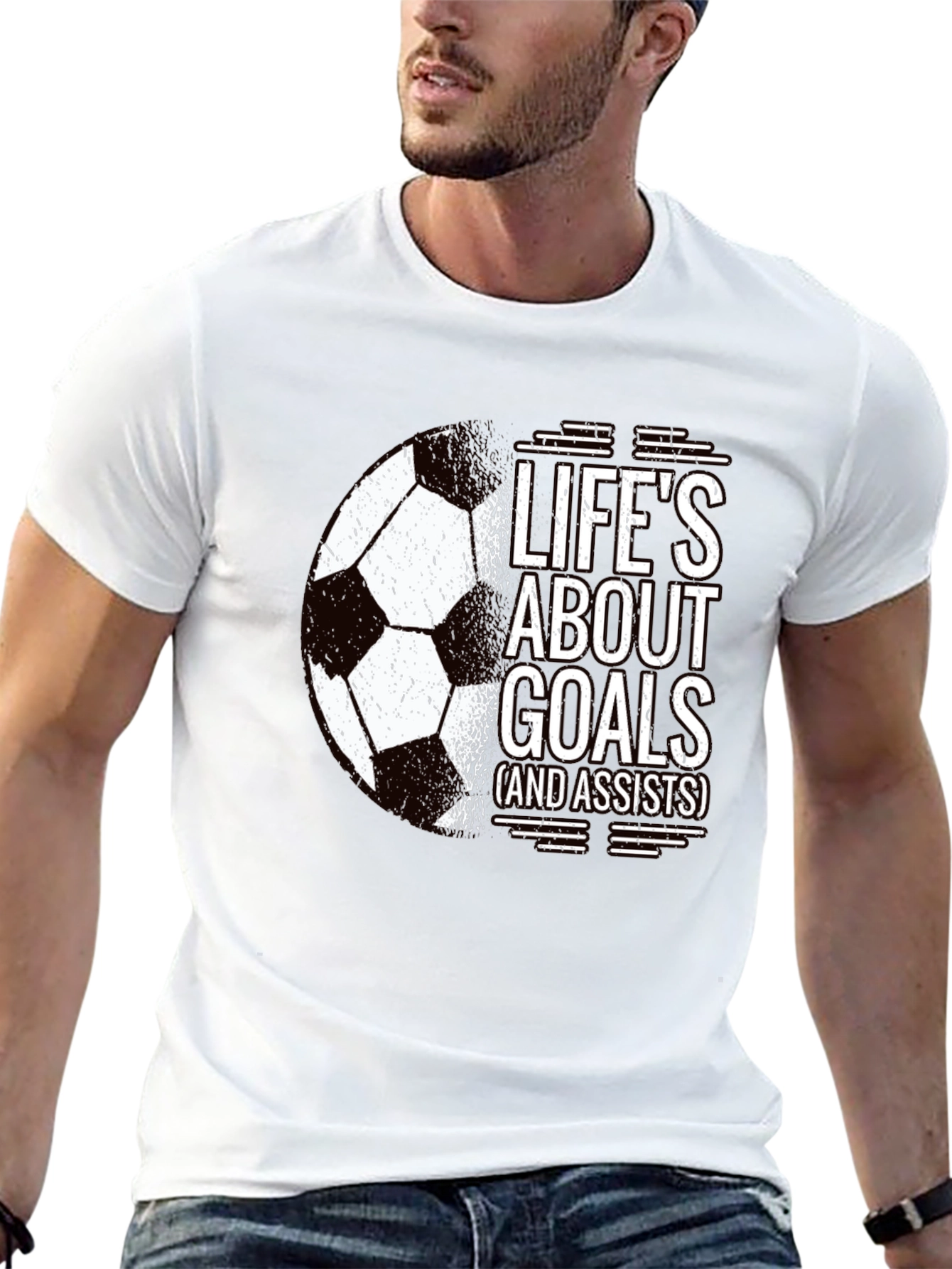 Lifes About Goals Soccer T-Shirt