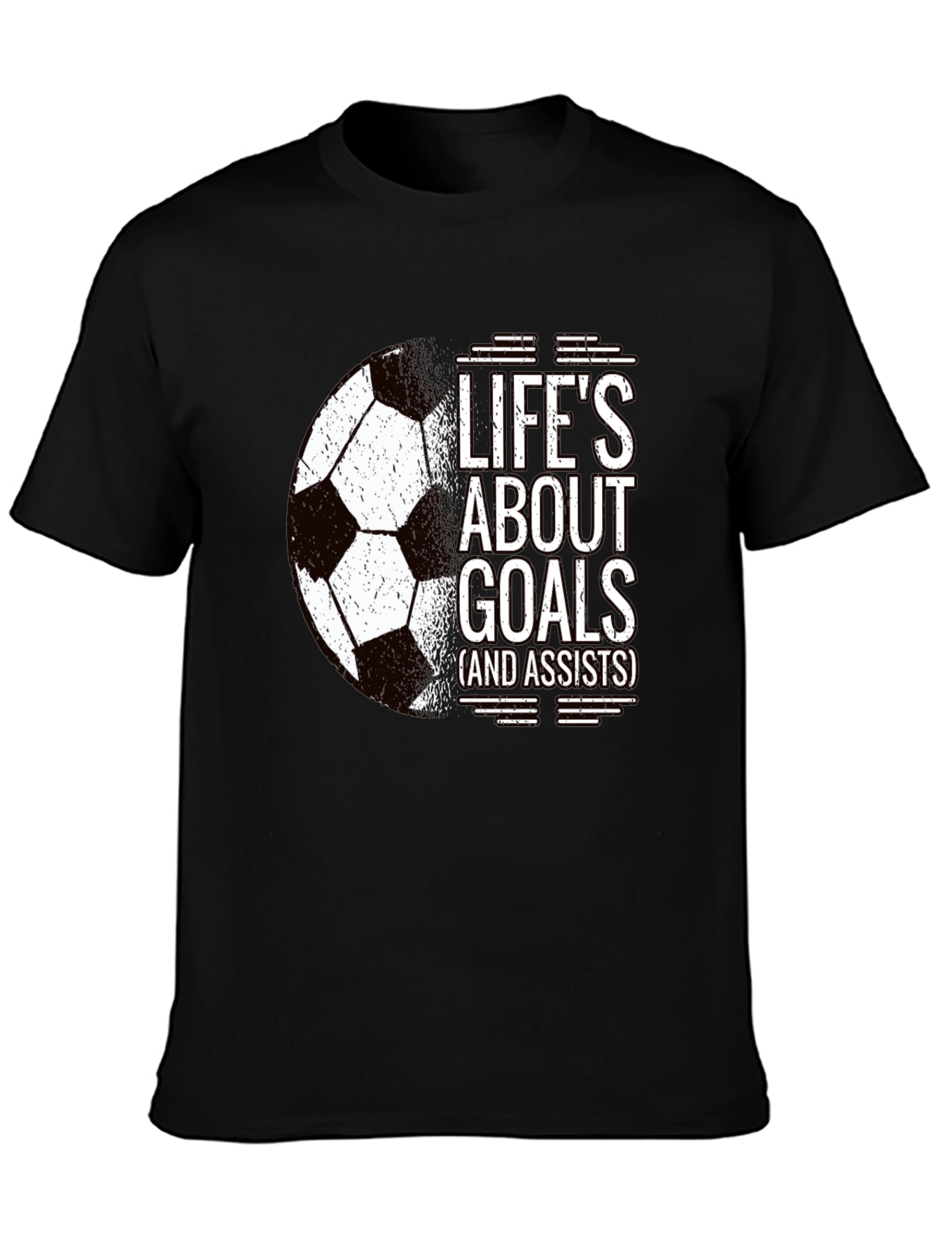 Lifes About Goals Soccer T-Shirt