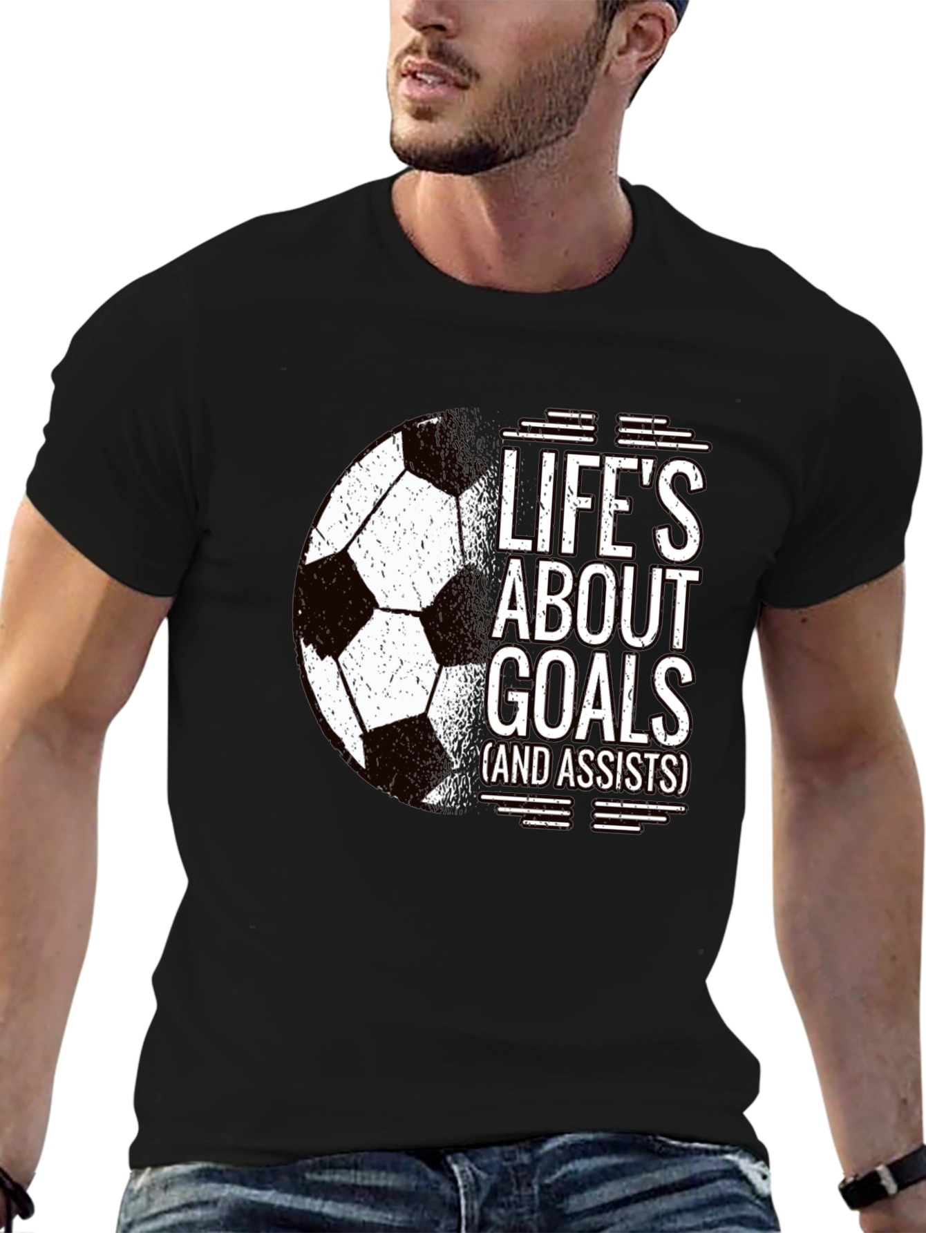 Lifes About Goals Soccer T-Shirt