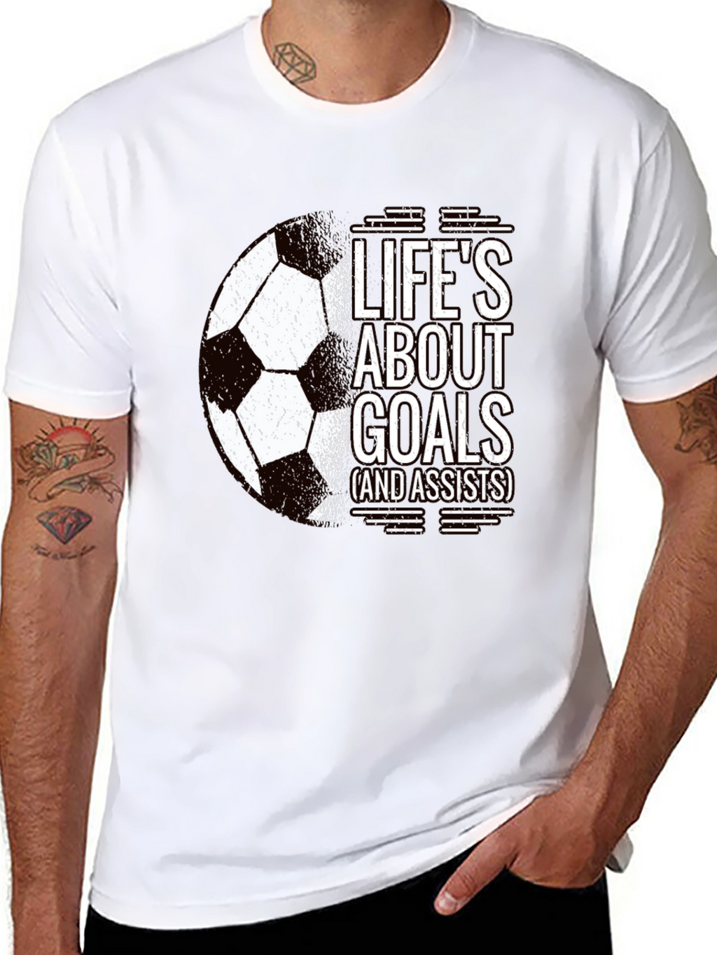 Lifes About Goals Soccer T-Shirt