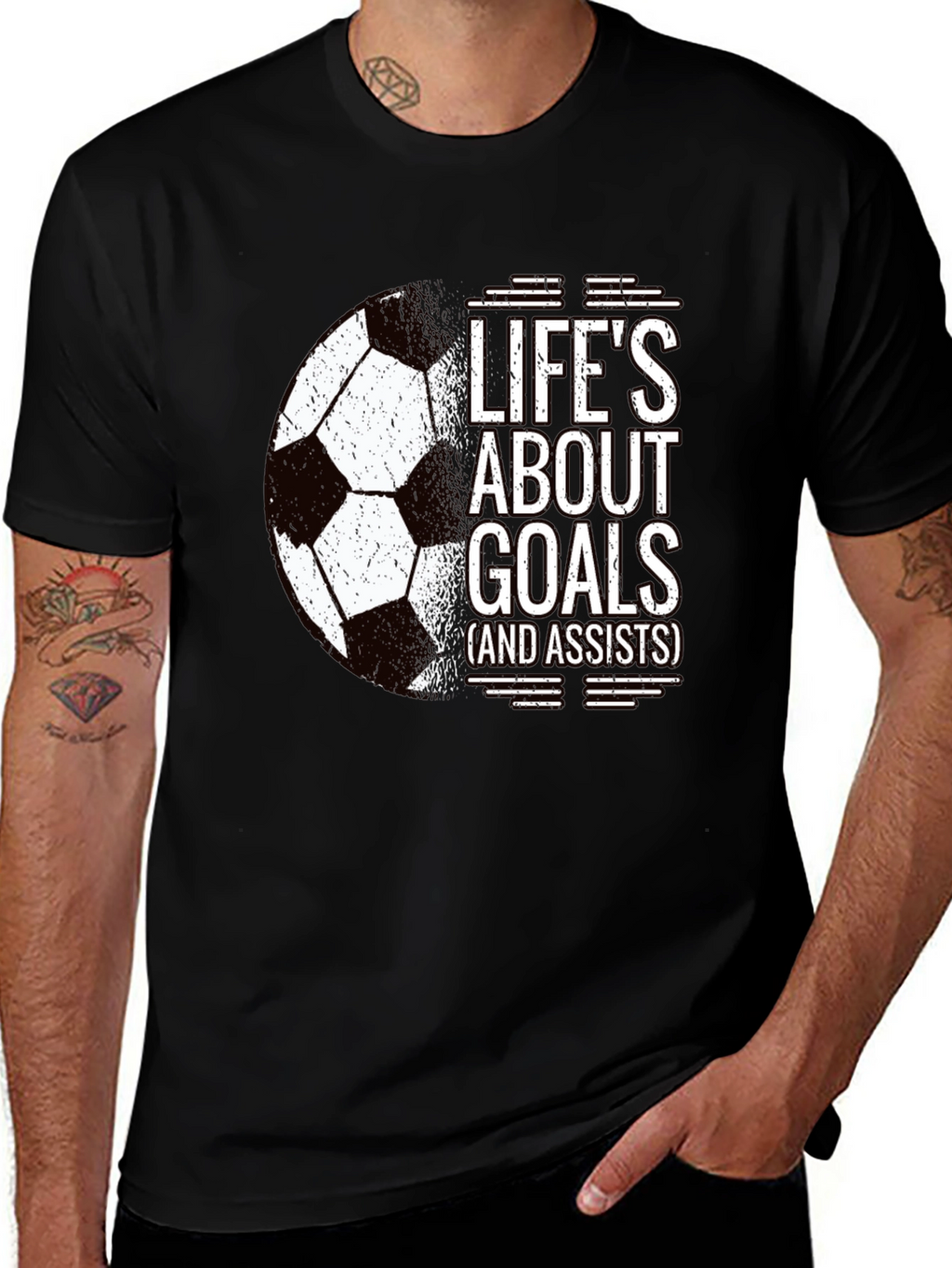 Lifes About Goals Soccer T-Shirt
