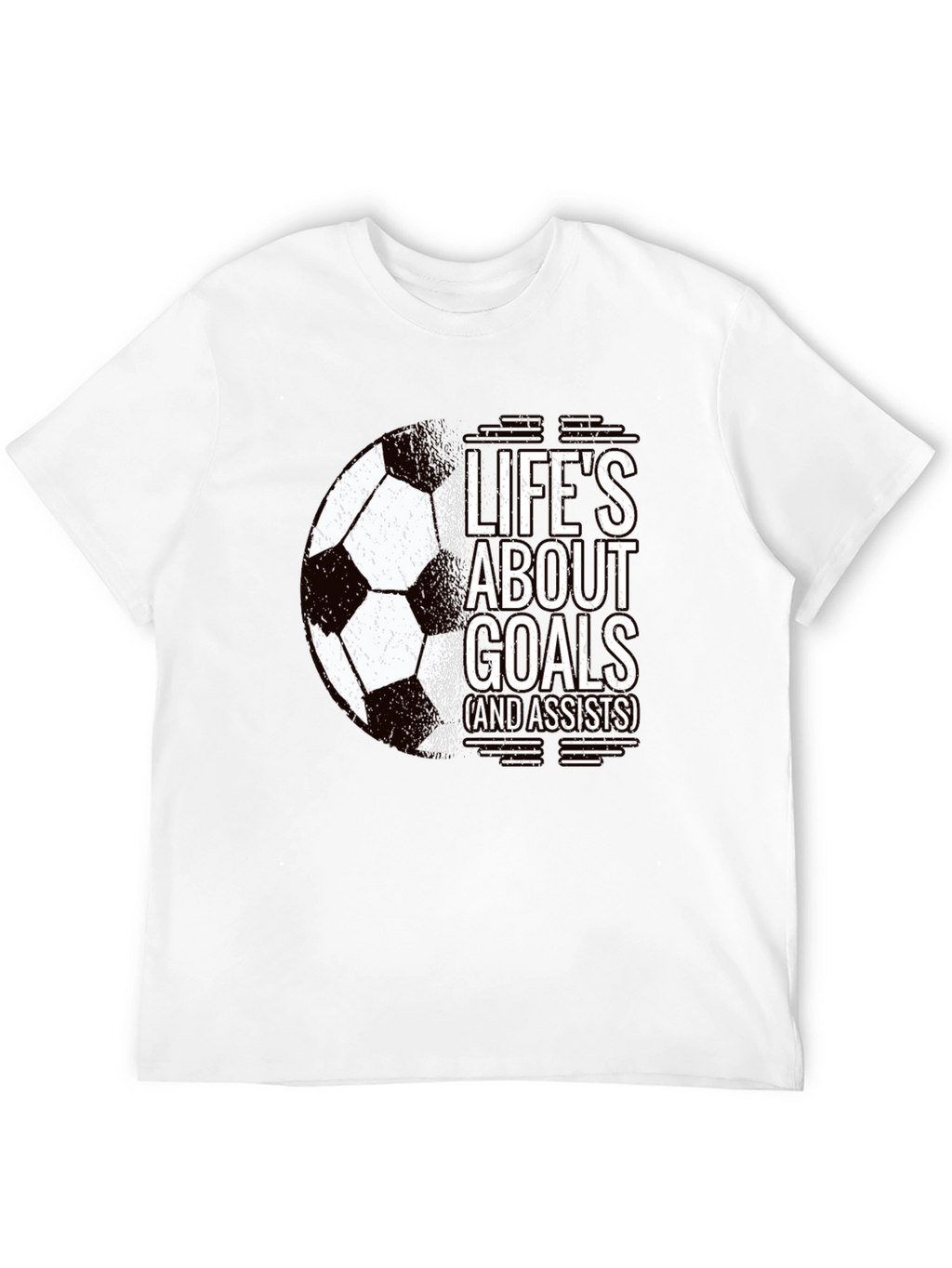 Lifes About Goals Soccer T-Shirt