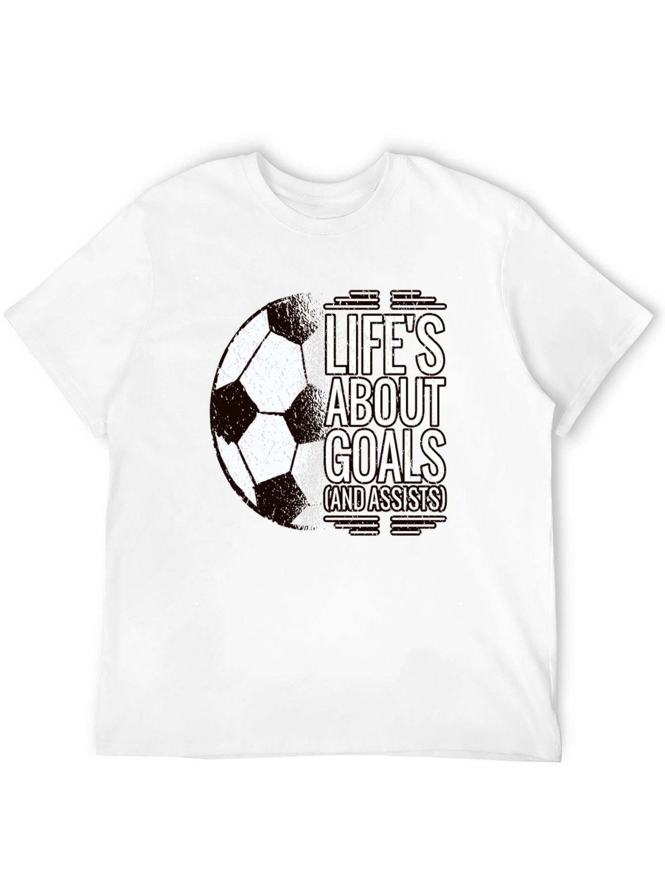 Lifes About Goals Soccer T-Shirt