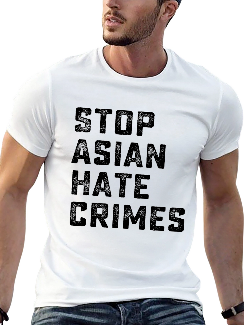 Stop Asian Hate Crimes Black Tee - Activism