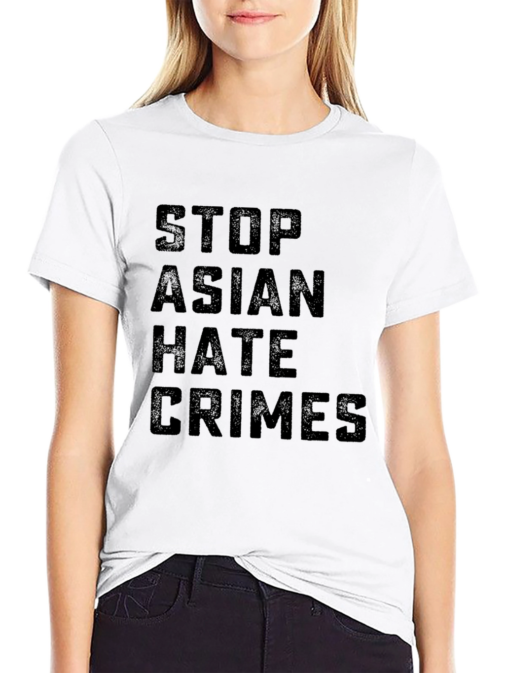 Stop Asian Hate Crimes Black Tee - Activism