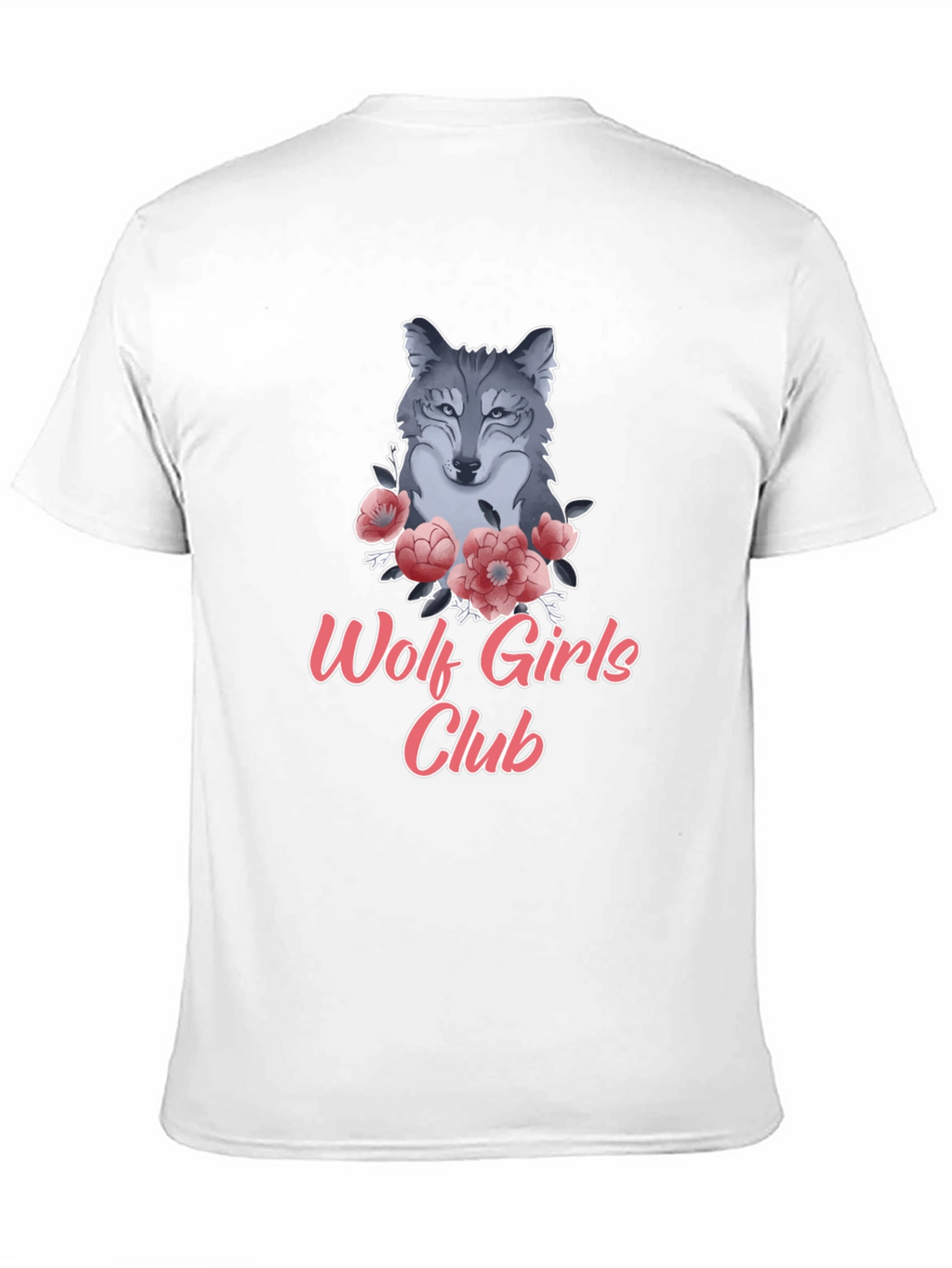 Wolf Girls Club Graphic Tee - Black Cotton T-Shirt