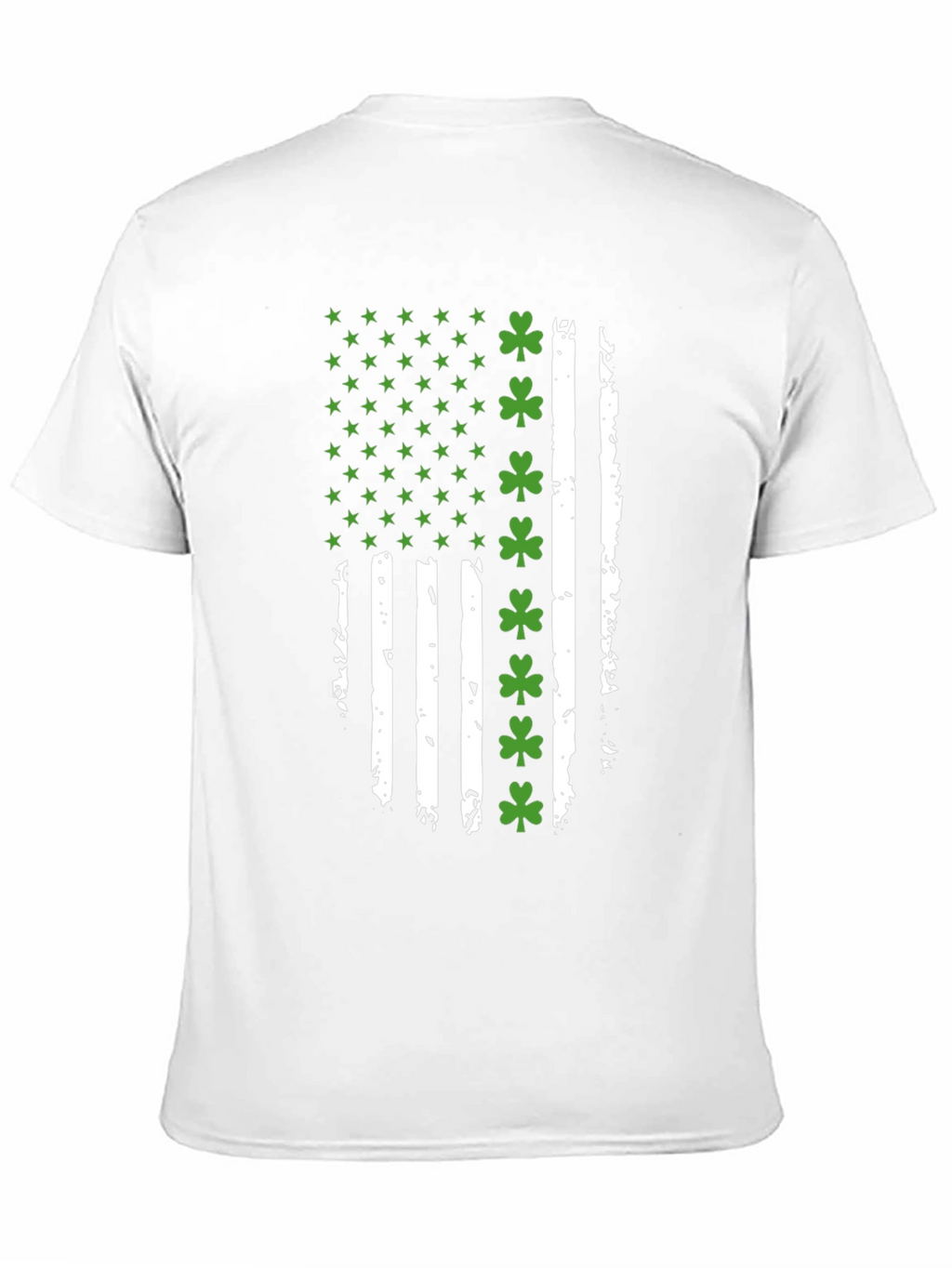 Distressed Irish American Flag Graphic Tee