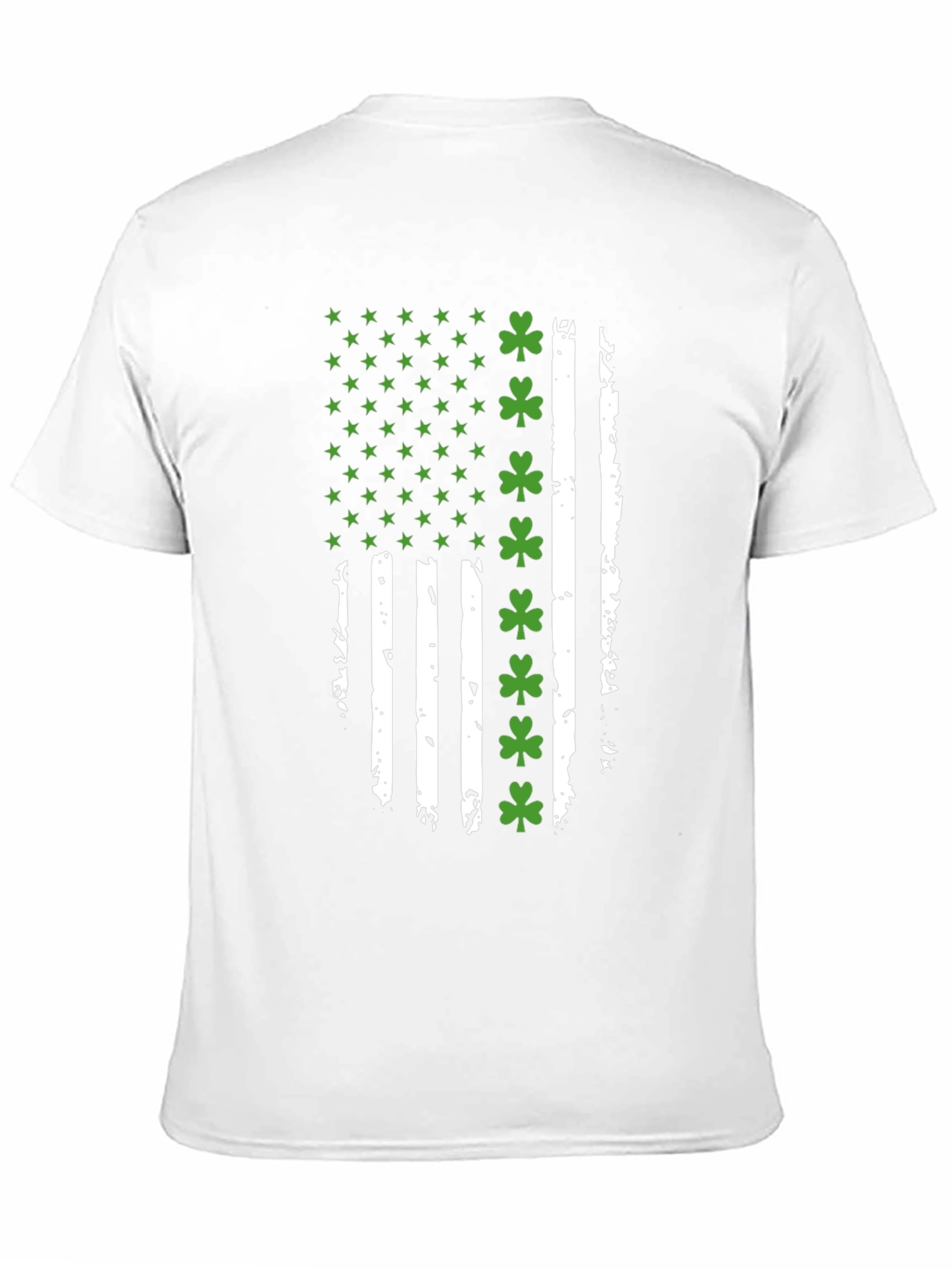 Distressed Irish American Flag Graphic Tee