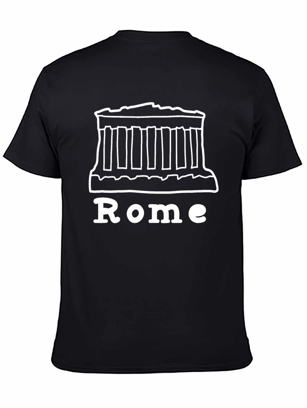 Rome Graphic T-Shirt - Black Cotton Tee
