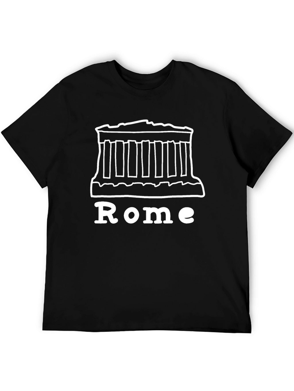 Rome Graphic T-Shirt - Black Cotton Tee