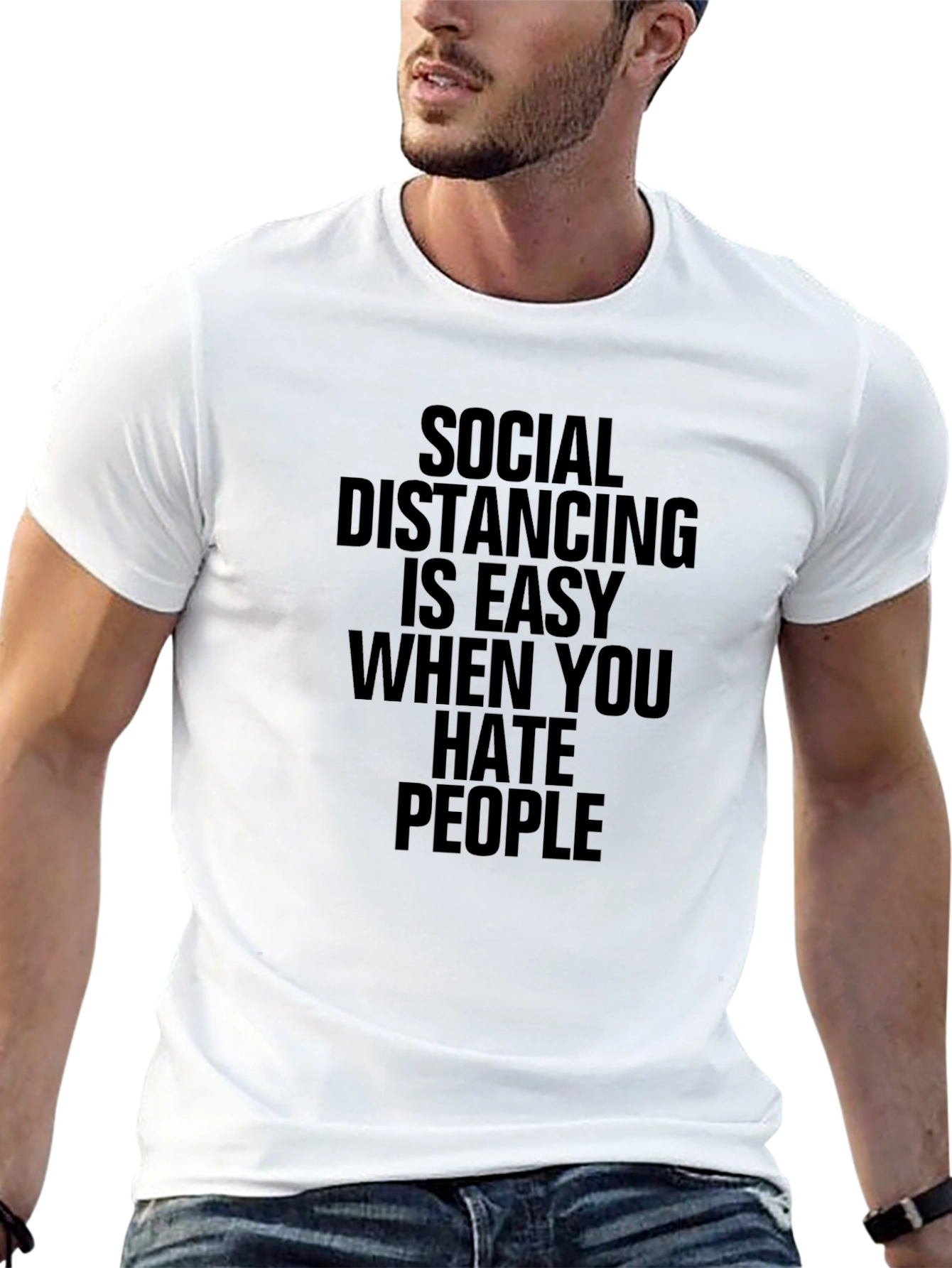 Social Distancing Humor T-Shirt - Hating People Made Easy!