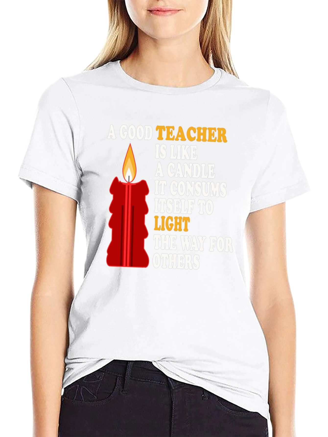 A Good Teacher is Like a Candle T-Shirt