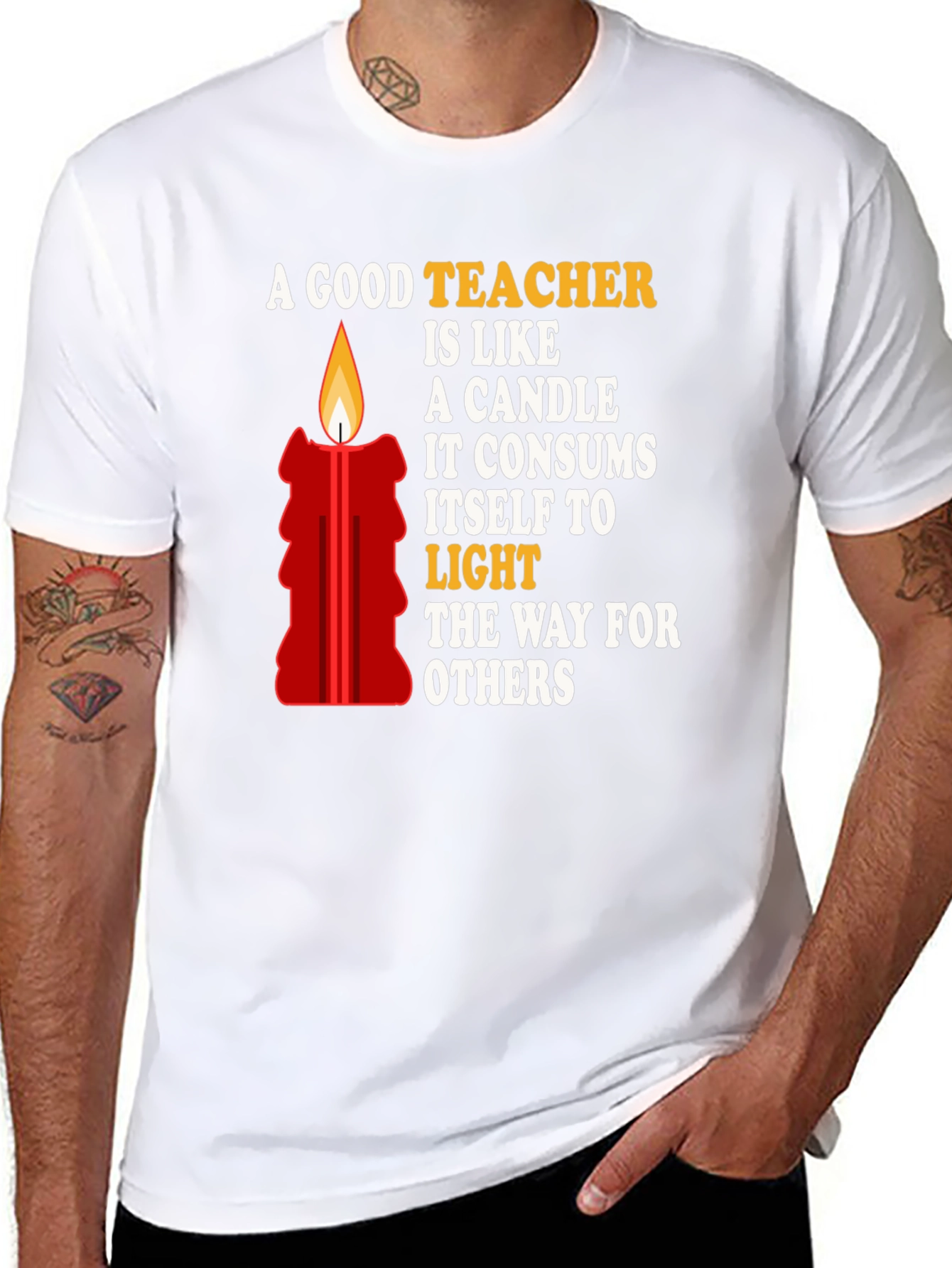 A Good Teacher is Like a Candle T-Shirt
