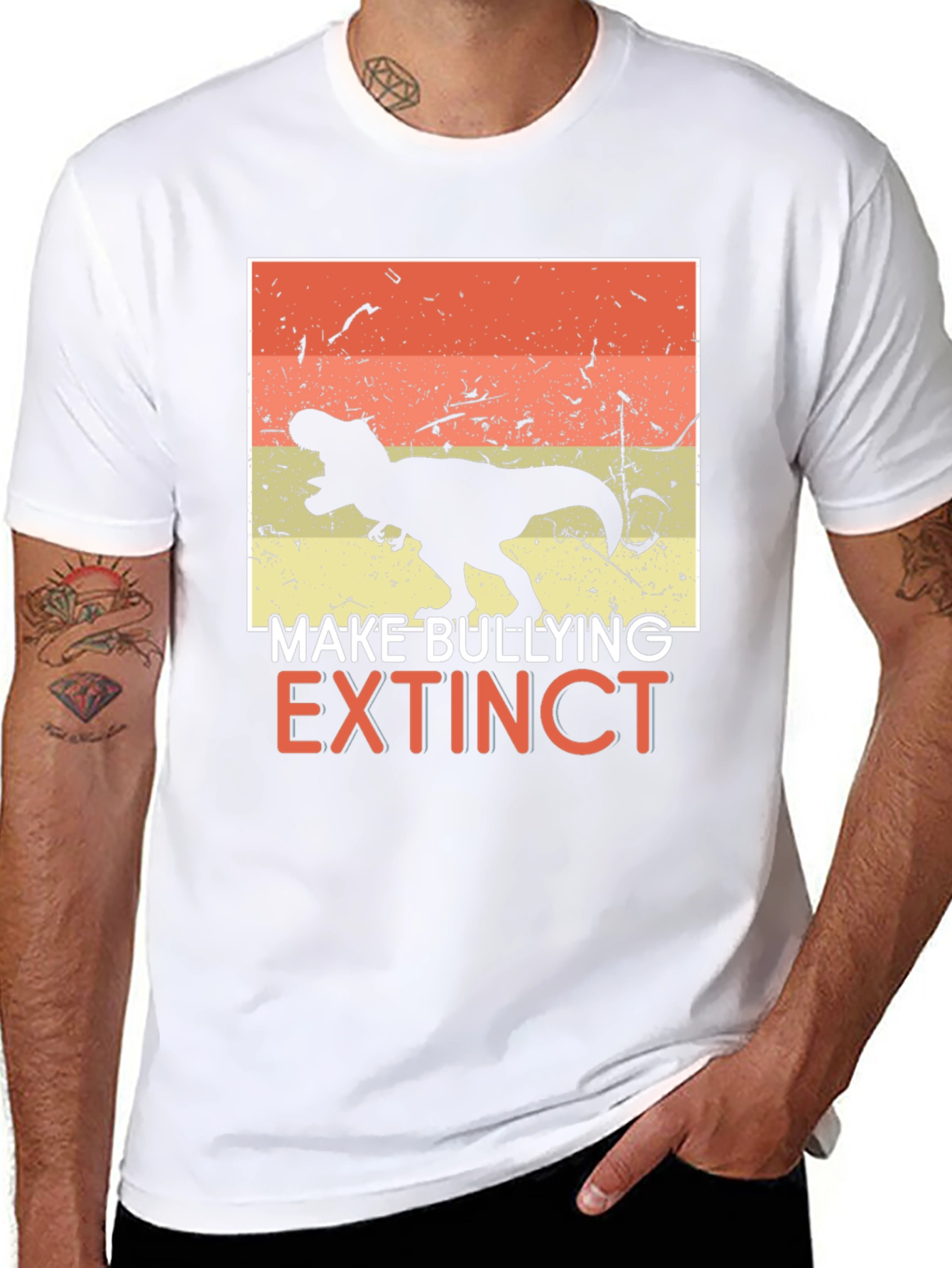 Make Bullying Extinct T-Rex Graphic Tee