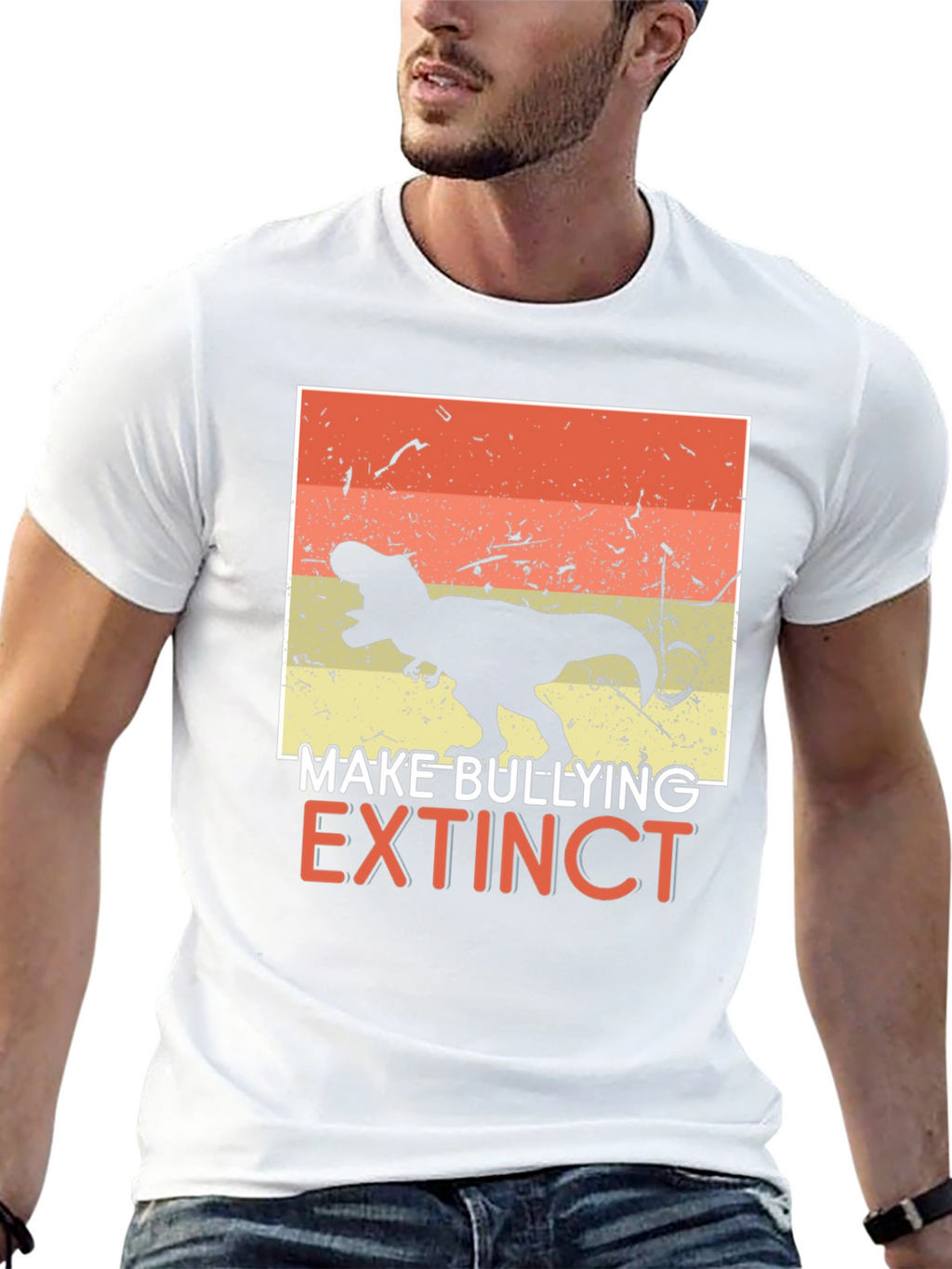 Make Bullying Extinct T-Rex Graphic Tee