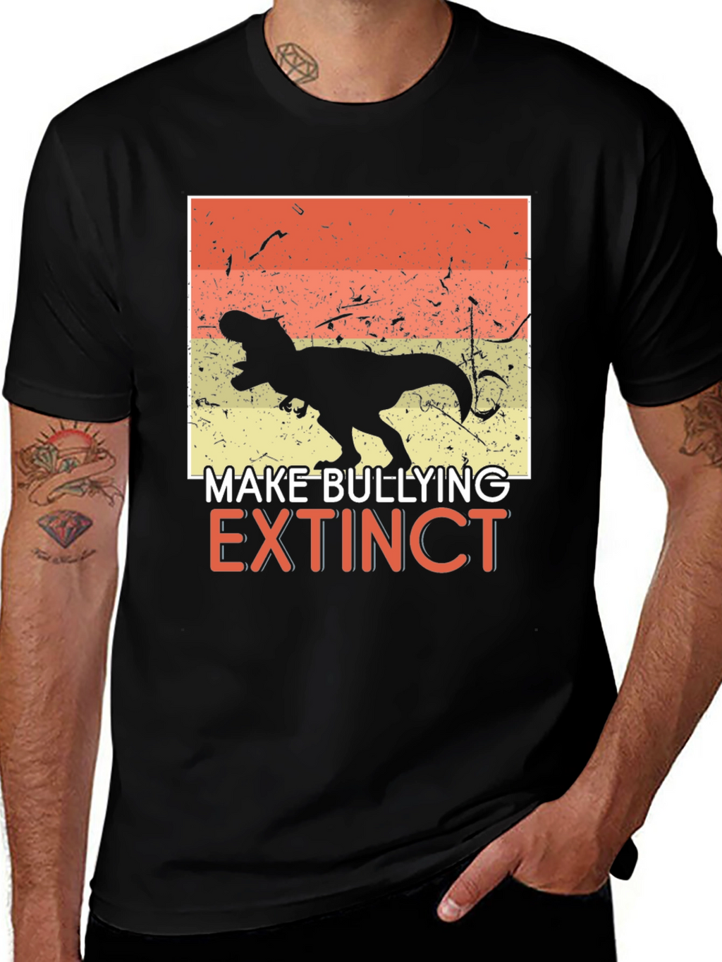 Make Bullying Extinct T-Rex Graphic Tee