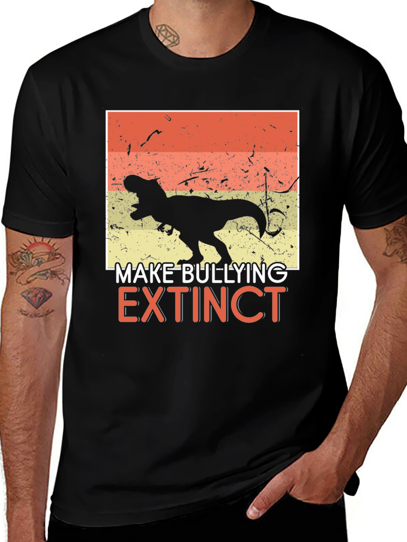 Make Bullying Extinct T-Rex Graphic Tee