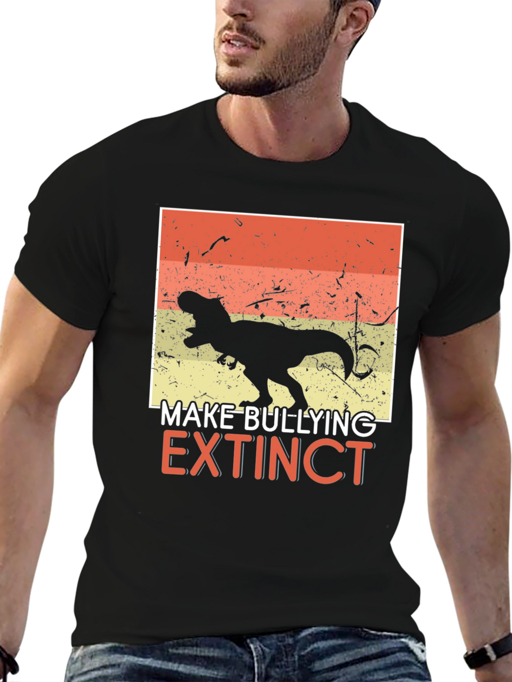 Make Bullying Extinct T-Rex Graphic Tee