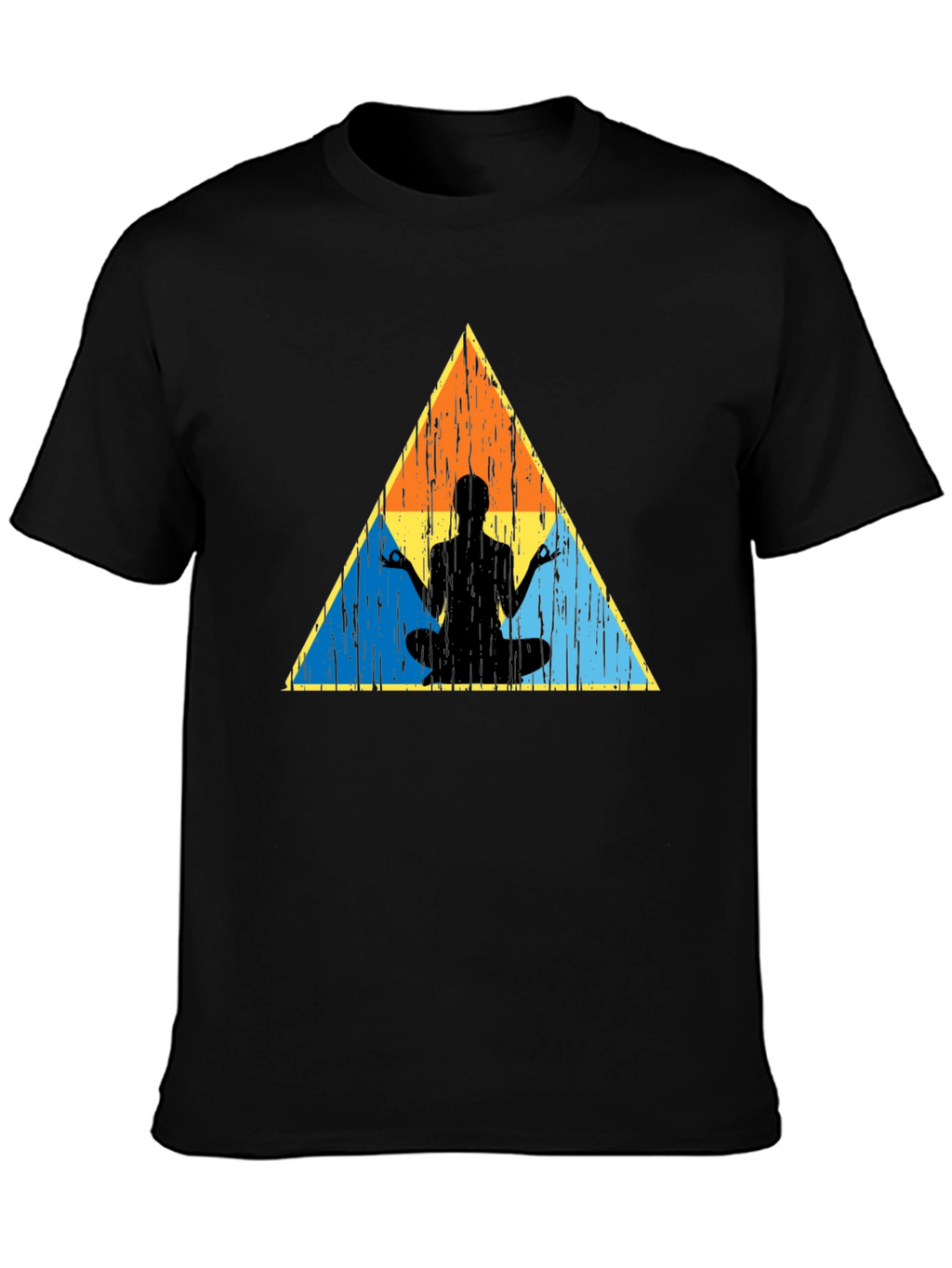 Zen Triangle Graphic Tee - Black Casual Shirt