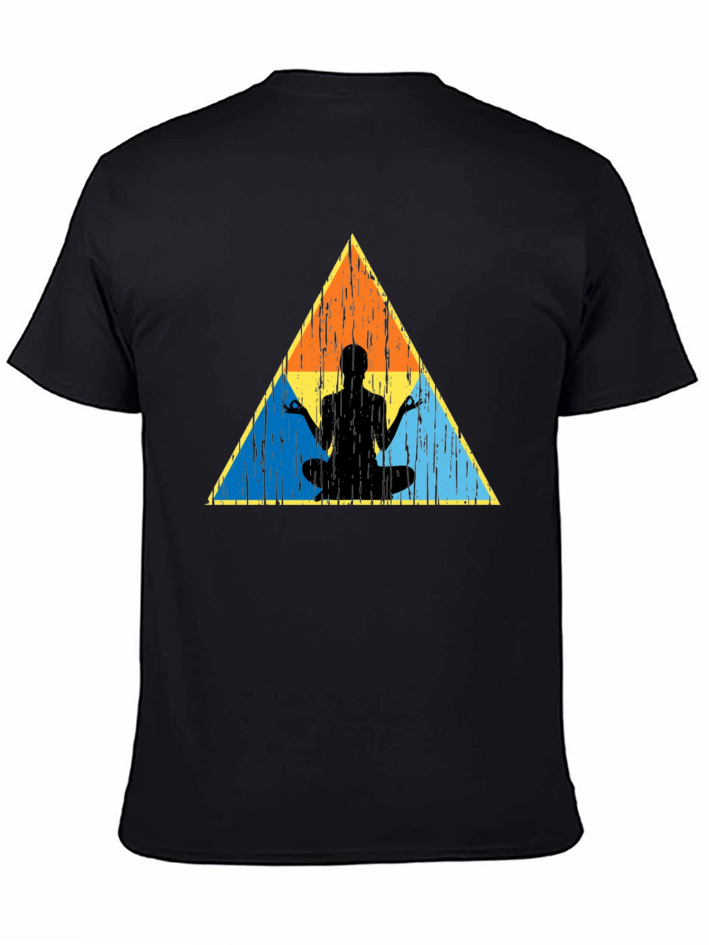 Zen Triangle Graphic Tee - Black Casual Shirt